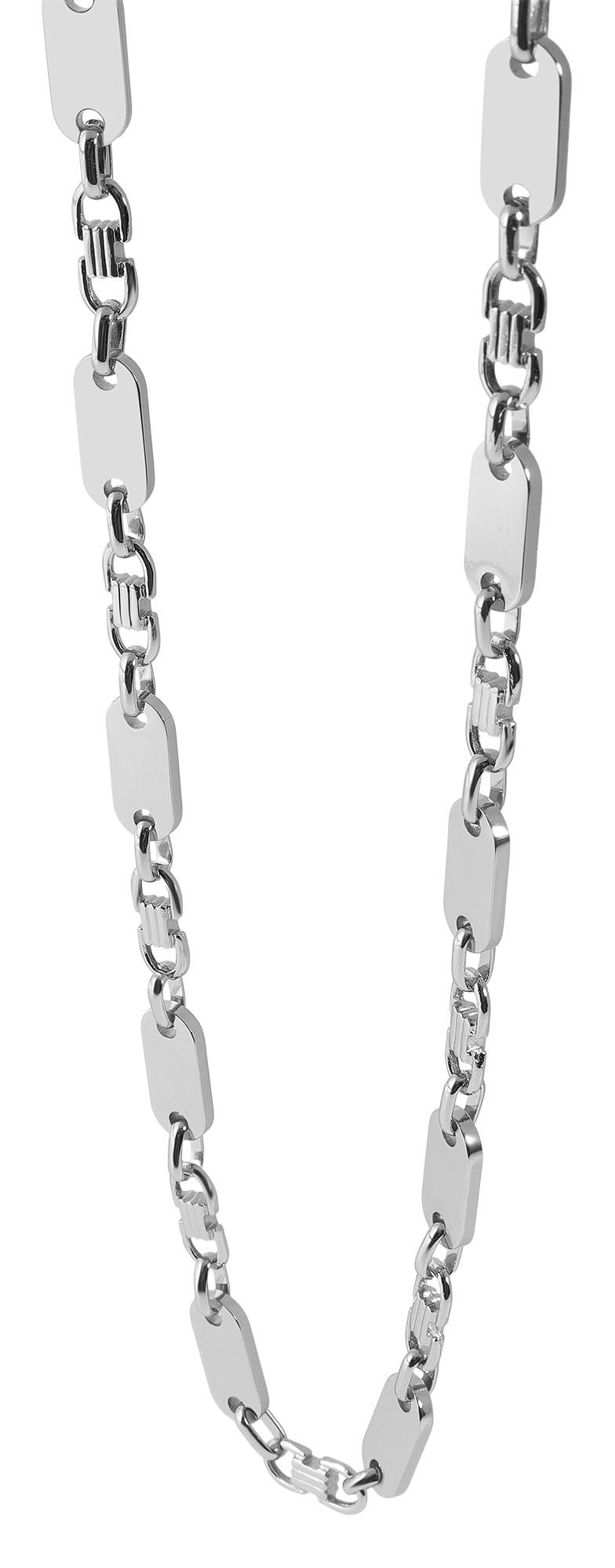 Adelia´s Gliederkette »Unisex Halskette ¿ Plattenkette aus Edelstahl 60 cm«