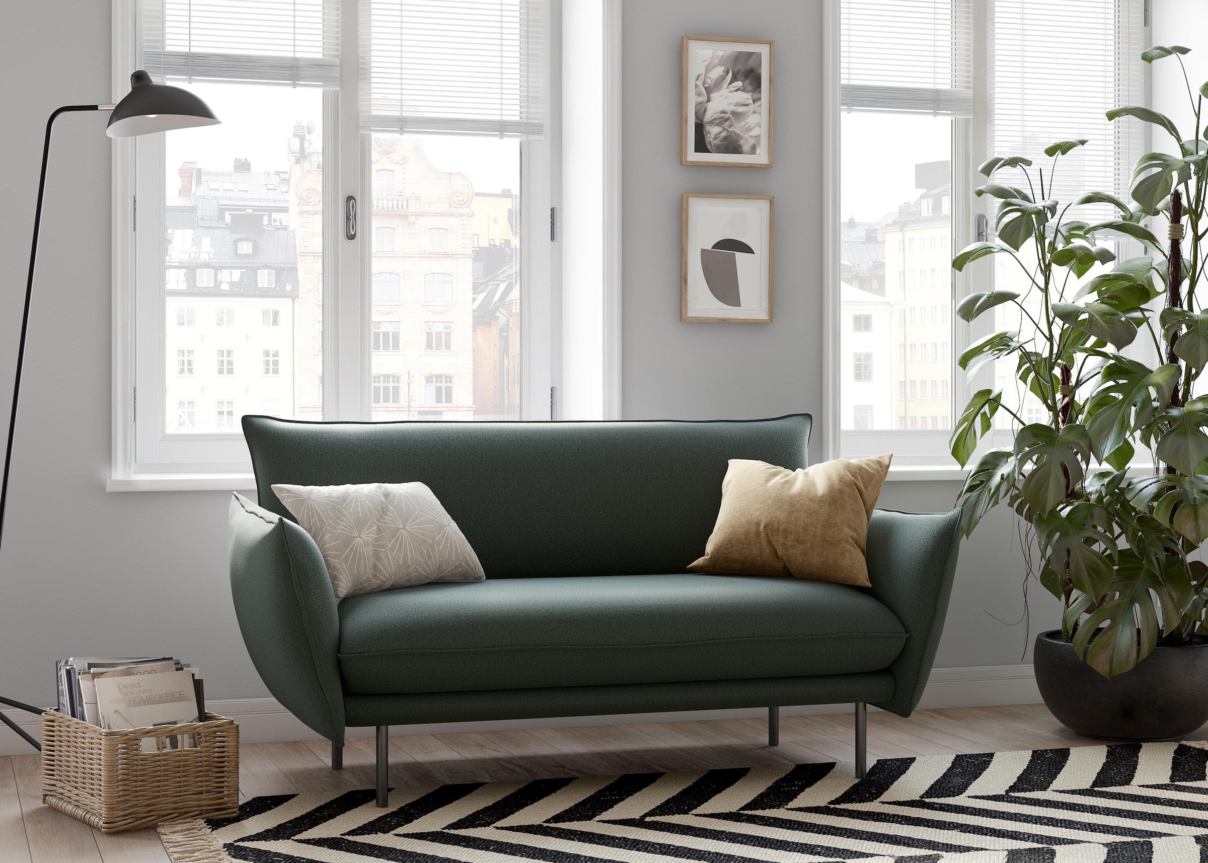 Home affaire 2-Sitzer »Stine« Besonderes Design durch Kissenoptik und Keder, by Morten Georgsen