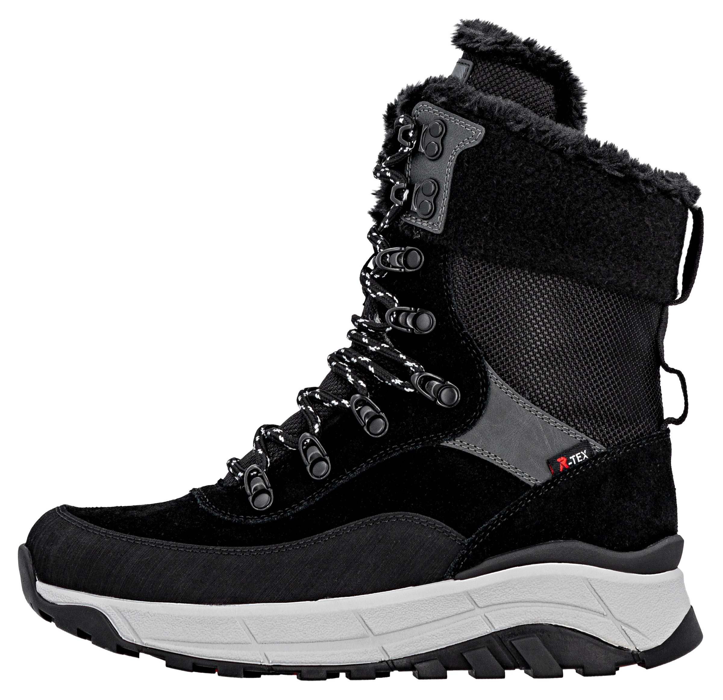 RIEKER Sport Winterboots, Schneeboots, Outdoorstiefelette, TEX Ausstattung, Fiber Grip Sohle
