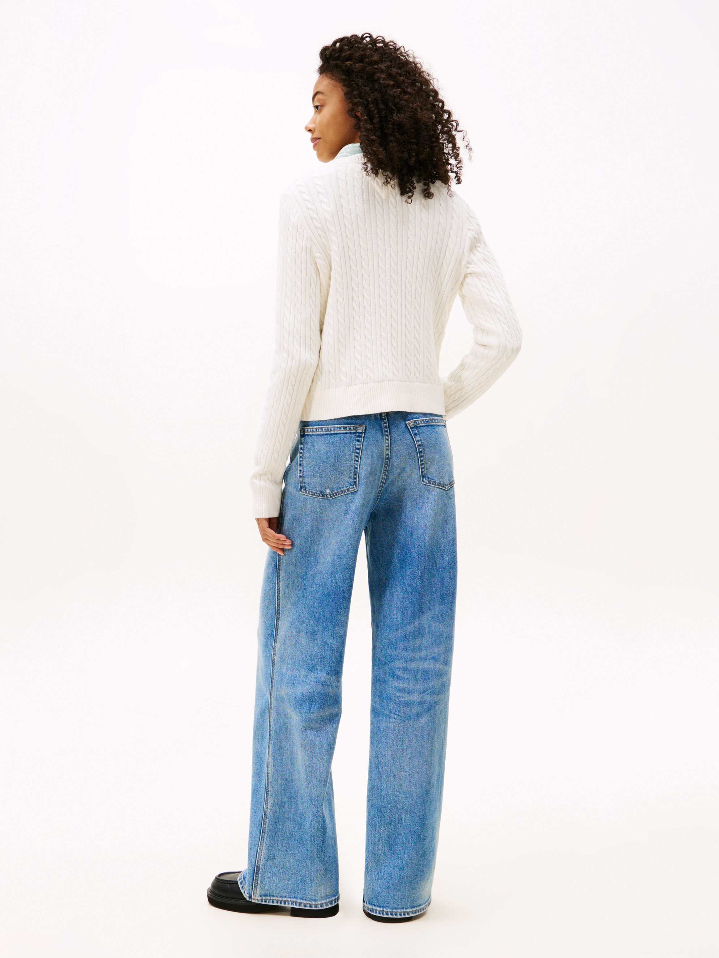Tommy Jeans Strickpullover »TJW CABLE ESSENTIAL SWEATER«, mit Zopfmuster