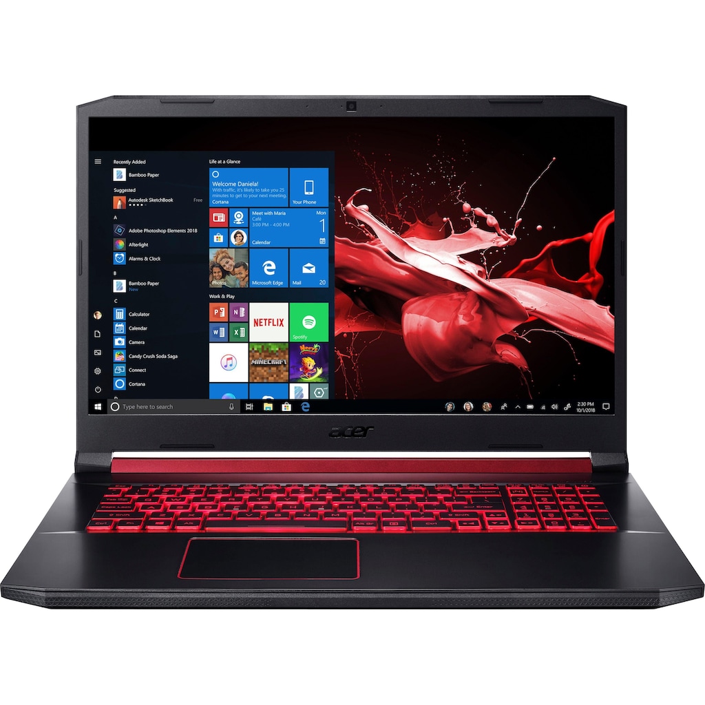 Acer Notebook »Nitro 5 AN517-51-532F«, 43,94 cm, / 17,3 Zoll, Intel, Core i5, GeForce GTX 1650, 512 GB SSD