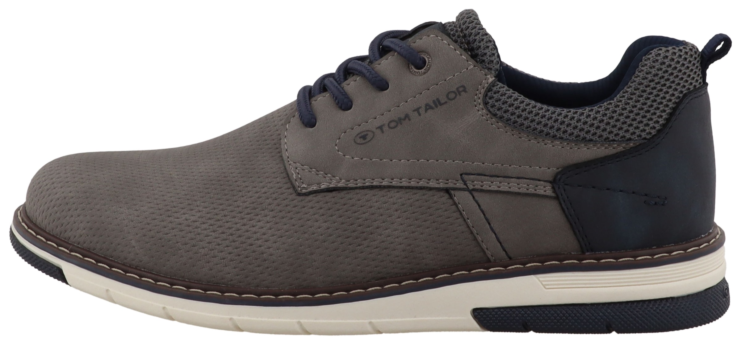 TOM TAILOR Sneaker »Dylan«  Freizeitschuh, Halbschuh, Schnürschuh mit Kontrastbesatz an der Ferse