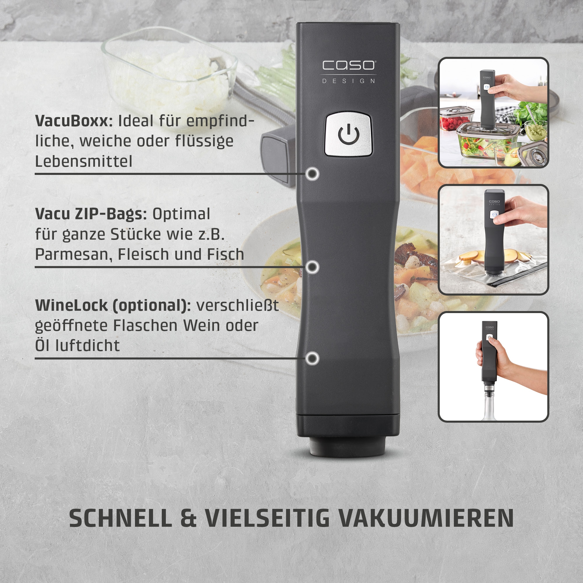 Caso Vakuumierer »1169 Vacu OneTouch Eco-Set«