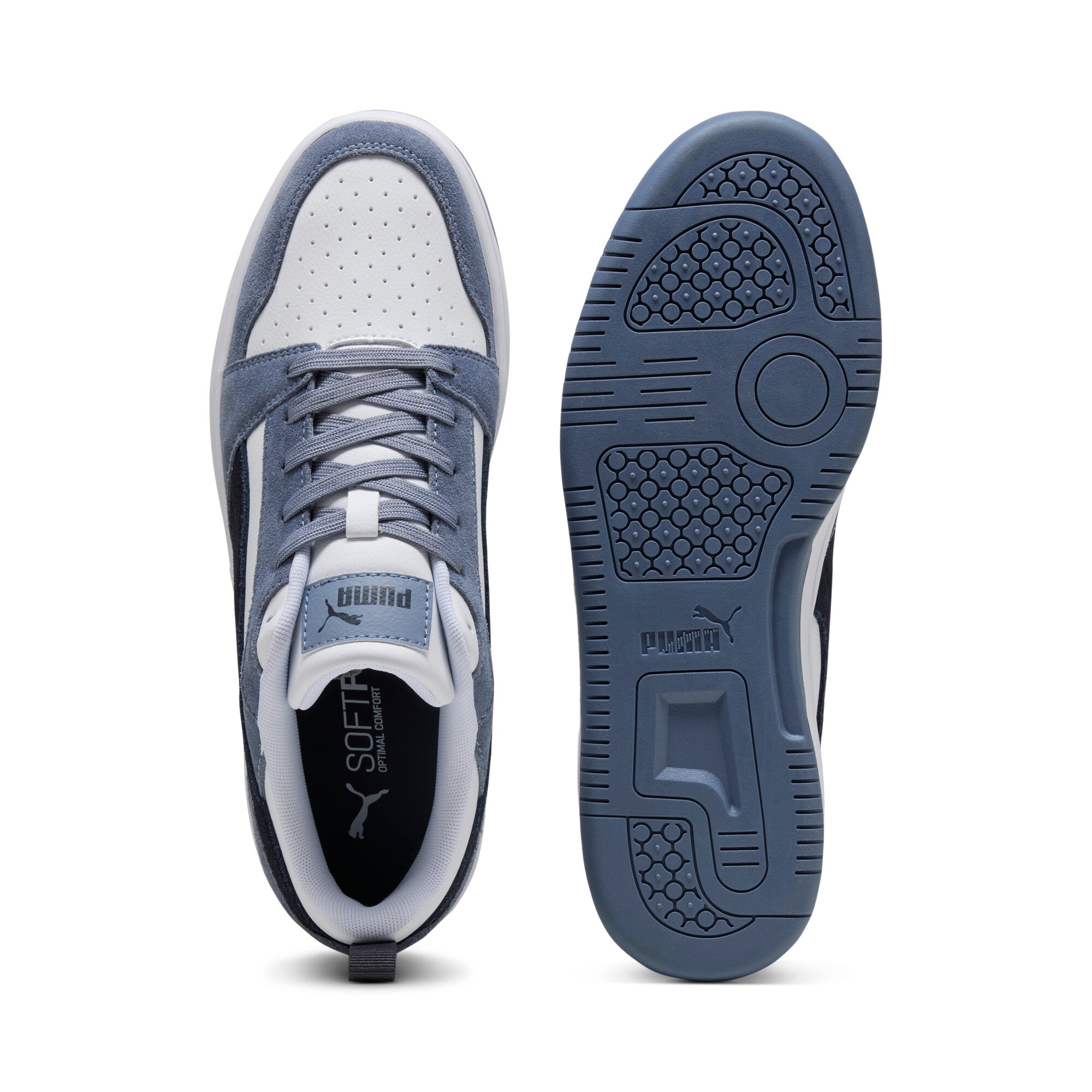PUMA Sneaker »REBOUND V6 LOW SD«  mit Leder-Obermaterial, mit SOFTFOAM+ Einlegesohle, sportlicher Stil