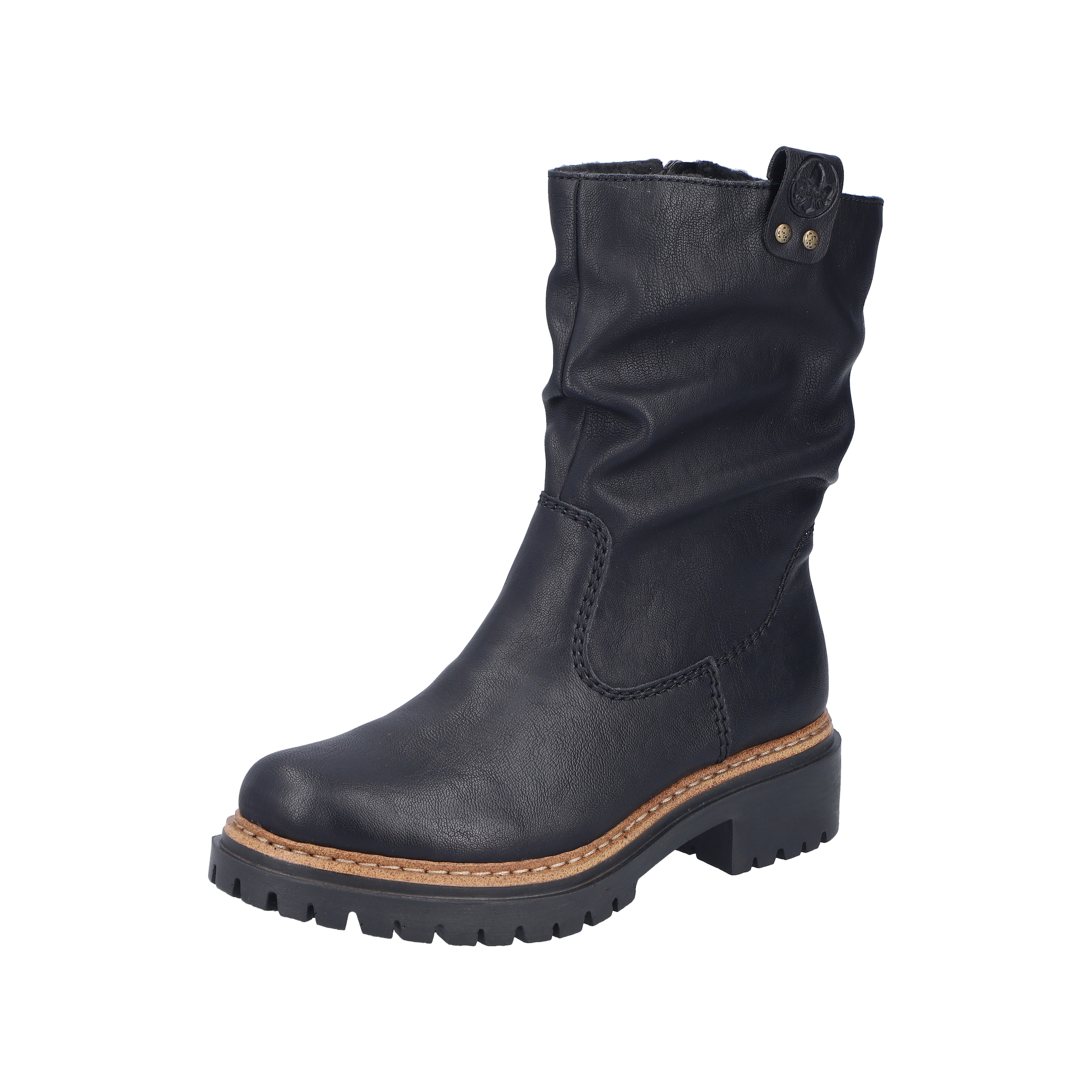 Rieker Winterstiefelette  Boots mit Innenreißverschluss und Profilsohle