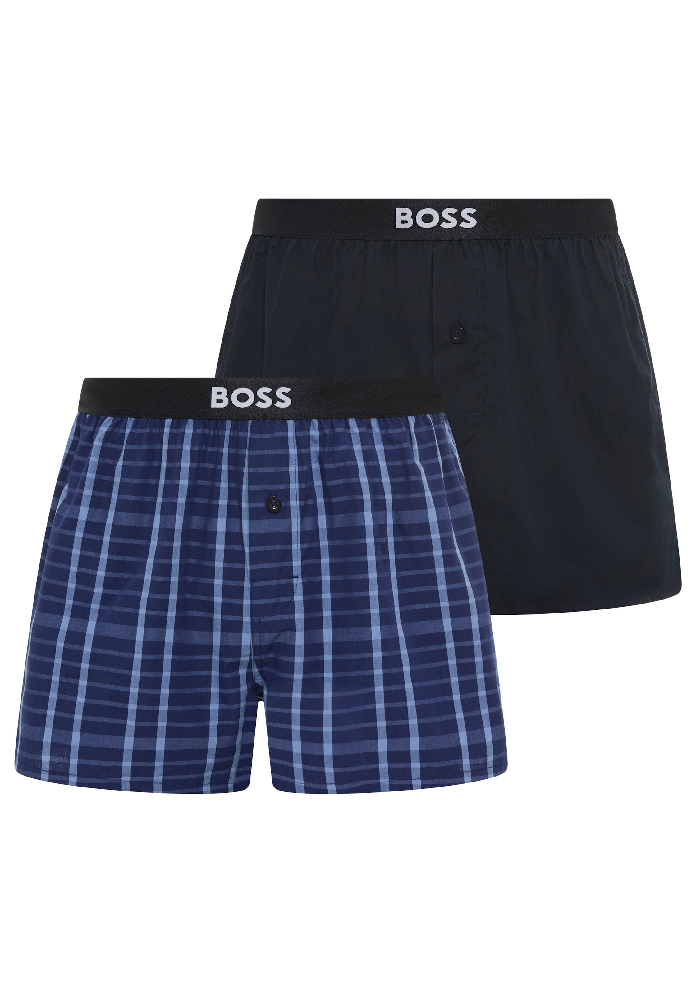 BOSS Pyjamashorts »2P Boxer Shorts EW«  mit Logobund