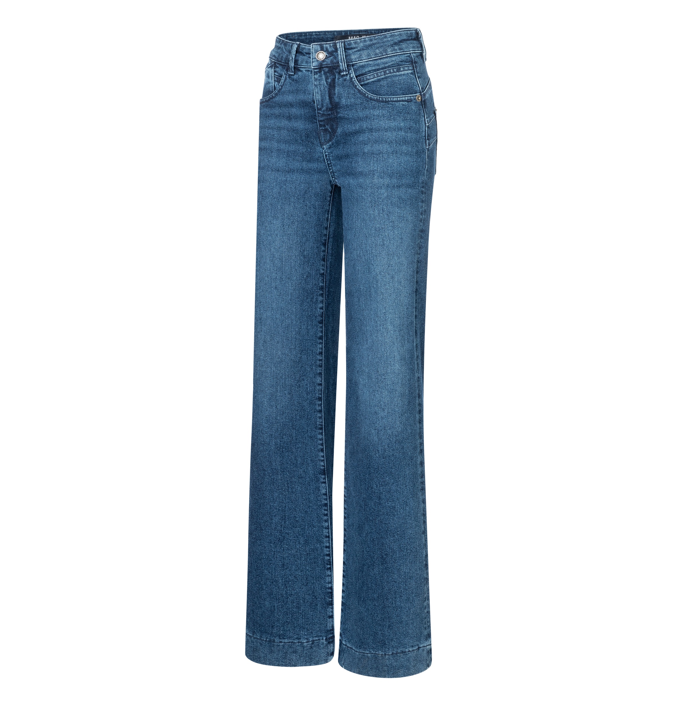 MAC Jerseyhose »Shirt-Hose Palazzo Cropped«