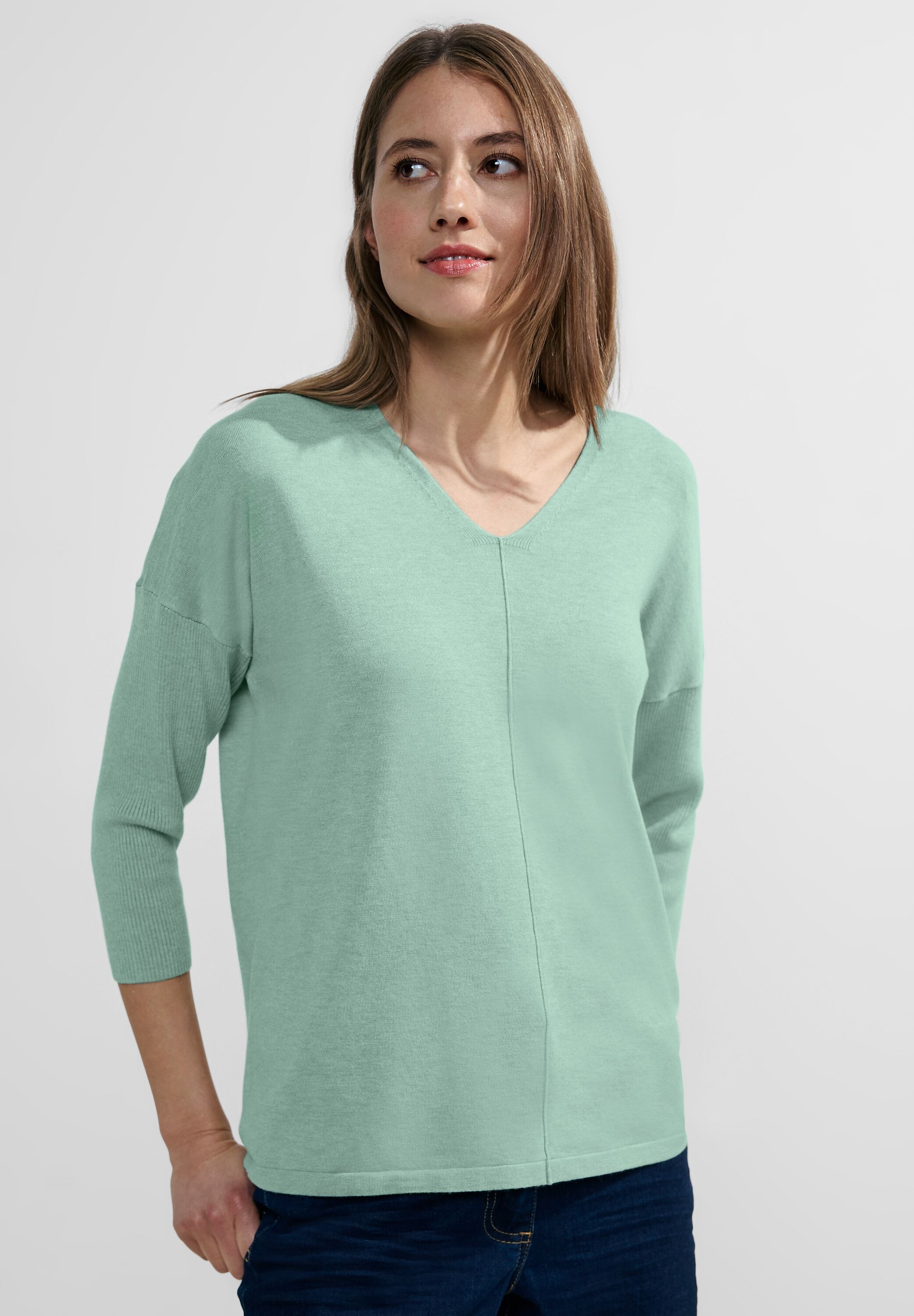 Cecil Strickpullover, in Melange-Optik