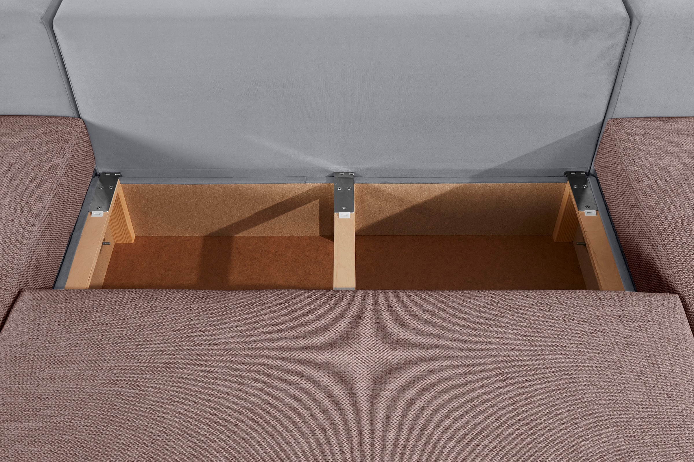 COLLECTION AB Wohnlandschaft »Antalya U-Form«, mit Bettkasten und Bettfunktion, 2 Zierkissen inklusive