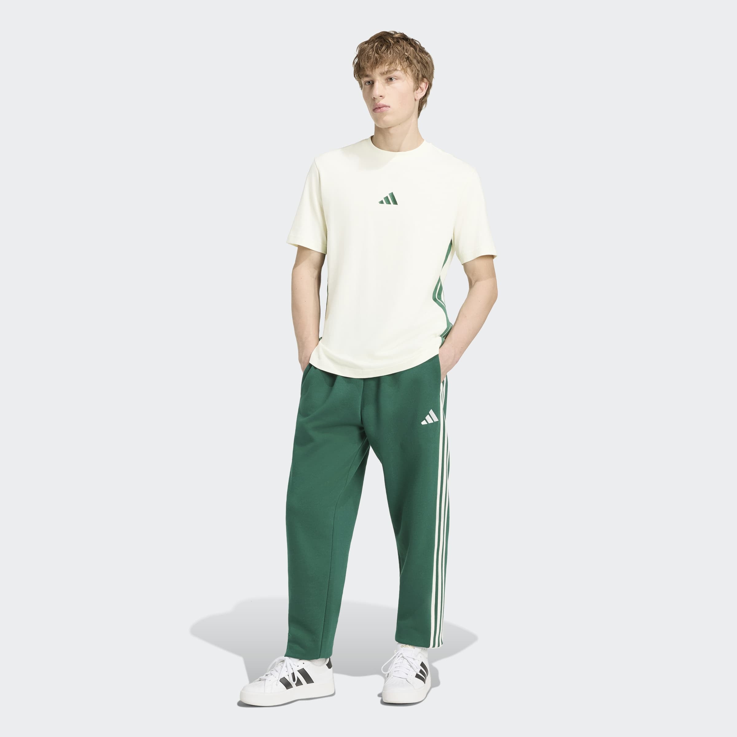 adidas Sportswear Sporthose »ESSENTIALS 3-STREIFEN, SCHMAL ZULAUFEND, BÜNDCHEN«