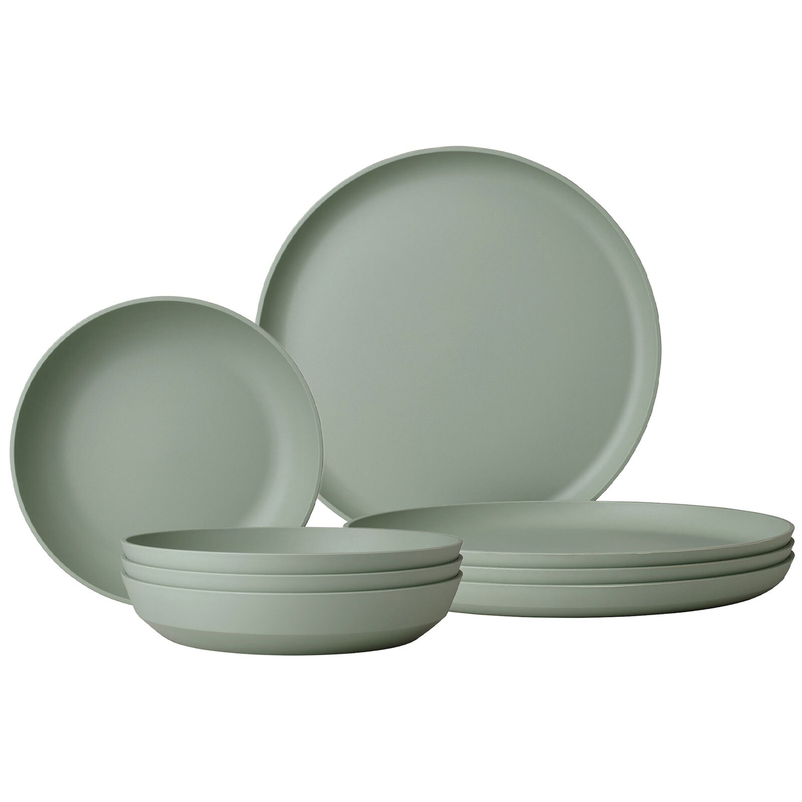 Mepal Geschirr-Set »Tafel-Set Silueta 8er Set« Spülmaschinengeeignet, Mikrowellengeeignet, Gefrierfachgeeignet, Dampfgarergeeignet, max. 150 ¿C