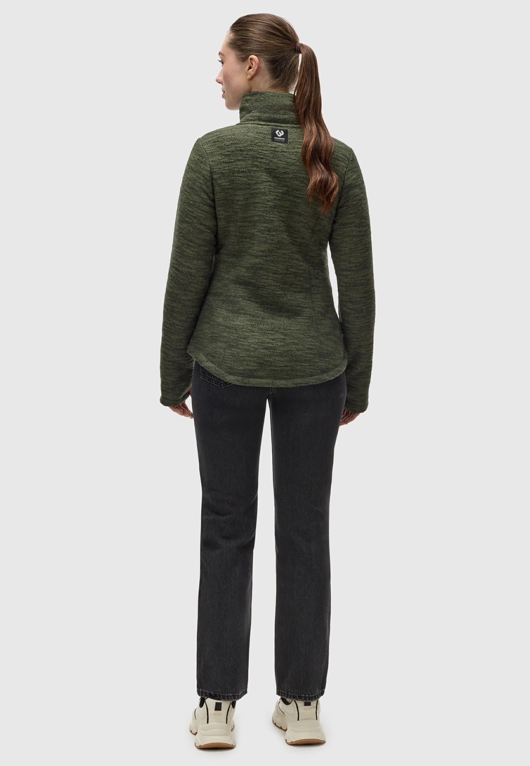 Ragwear Strickfleecejacke »Strickfleecejacke Saskie Melange«