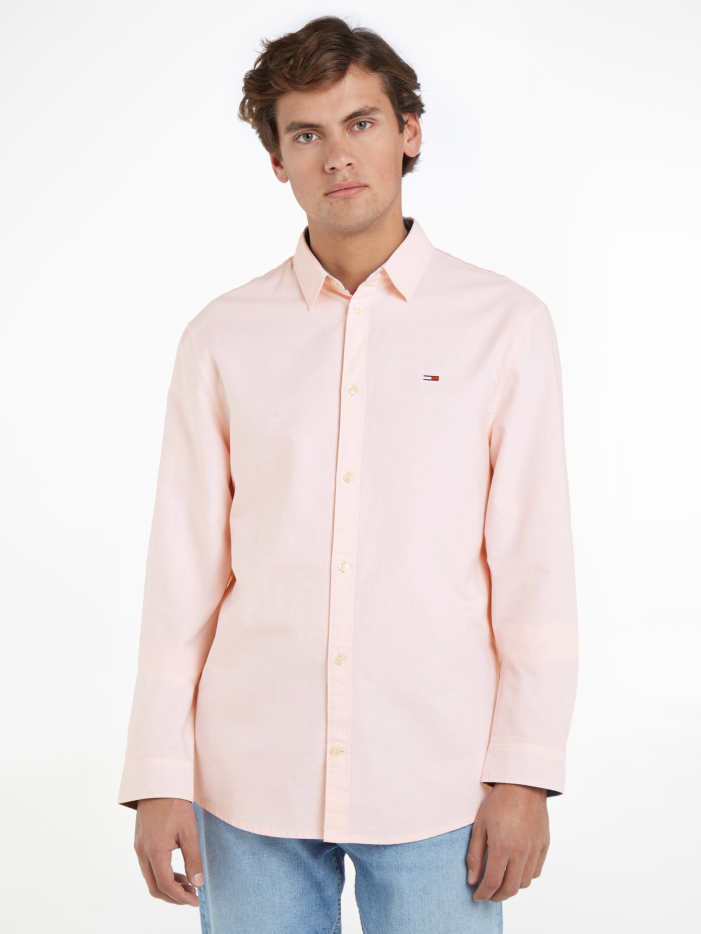 Tommy Jeans Langarmhemd »TJM CLASSIC bei SHIRT« online OTTO shoppen OXFORD
