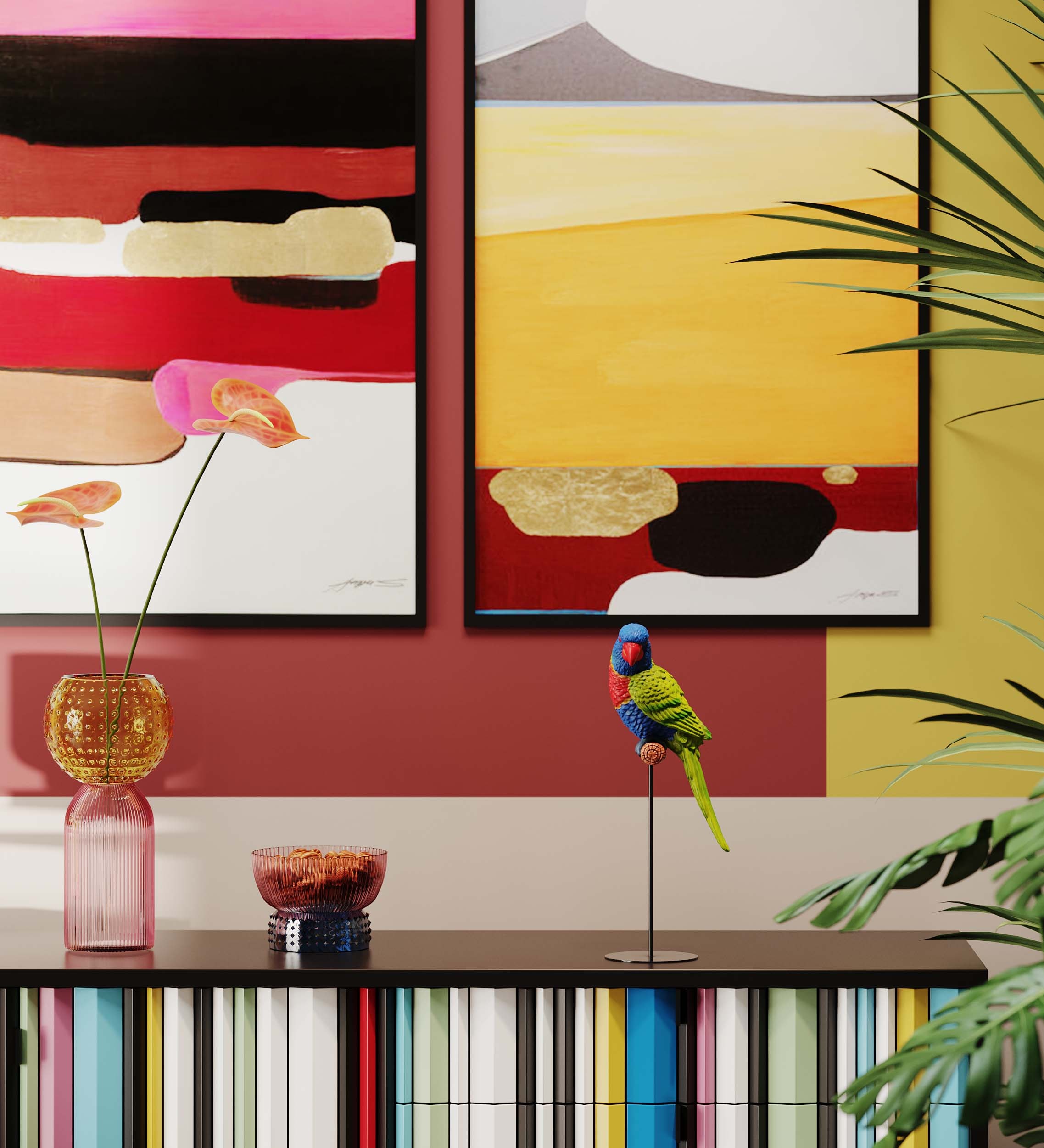 Kare Design Dekofigur »Parrot Grün 36cm«