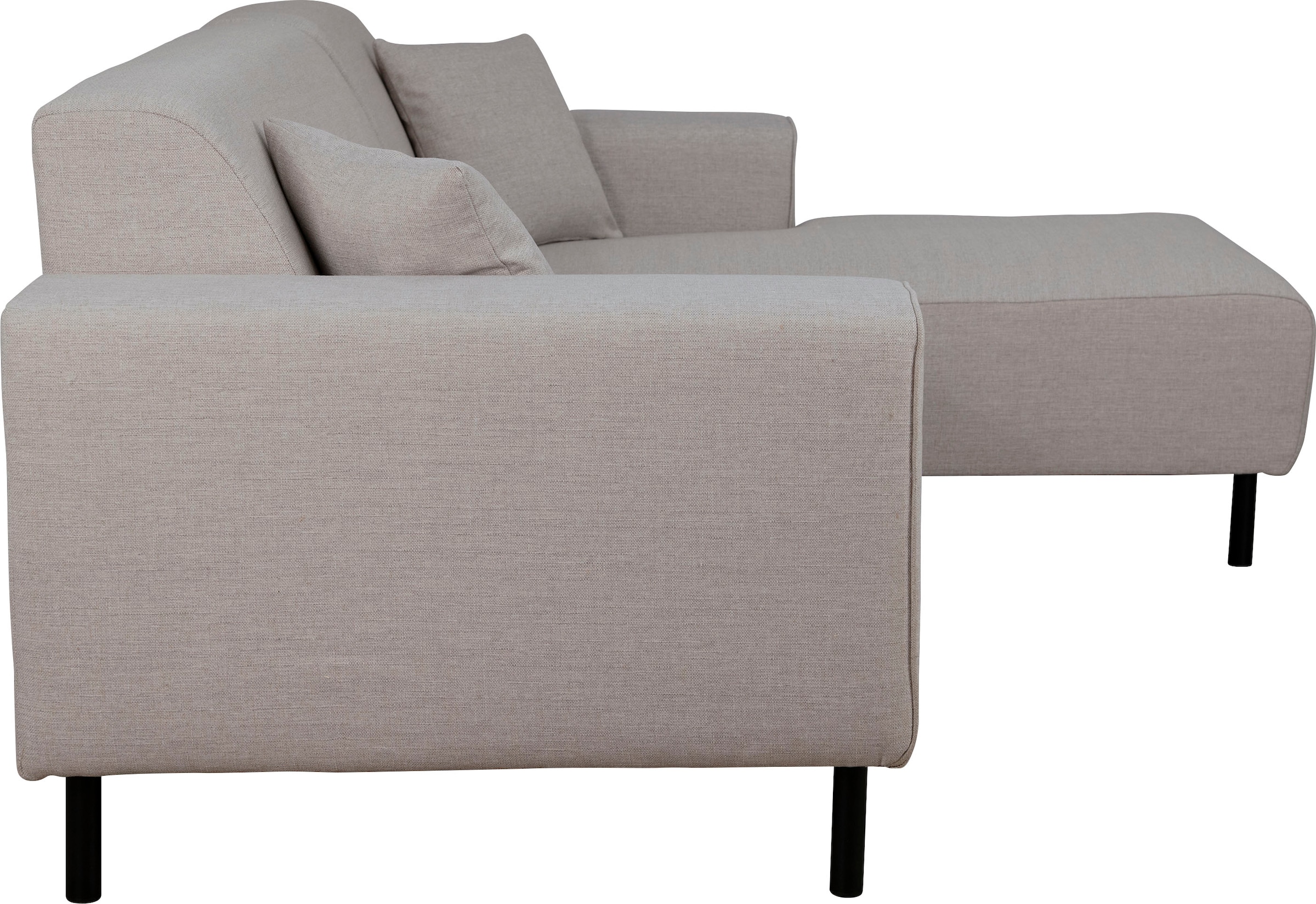 Home affaire Ecksofa »ARROS L-Form mit Wellenunterfederung, Maße B/T/H: 235/163/81 cm« incl. Zierkissen, mit Recamiere rechts/links bestellbar, auch in Cord