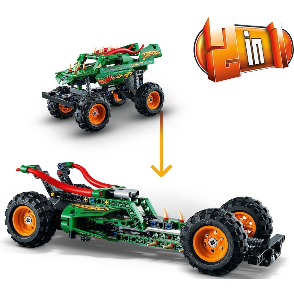 LEGO® Konstruktionsspielsteine »Monster Jam™ Dragon™ (42149), LEGO® Technic«, (217 St.)