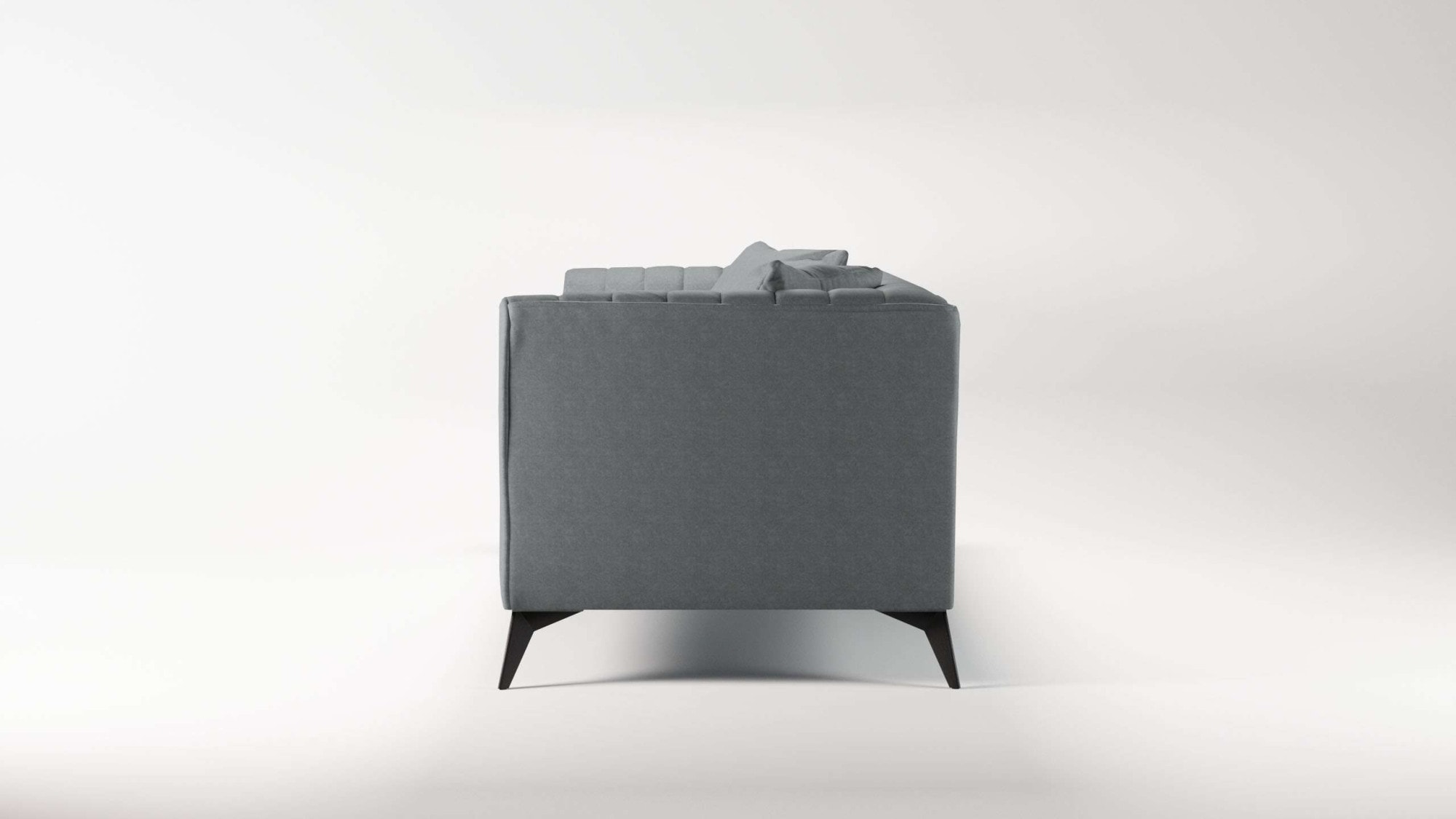 Places of Style 4-Sitzer »MATTHEW elegantes Designsofa, Maße B/T/H: 231/86/74 cm«, XXL, Steppung im Rücken, lose Sitzkissen, incl 2. Zierkissen