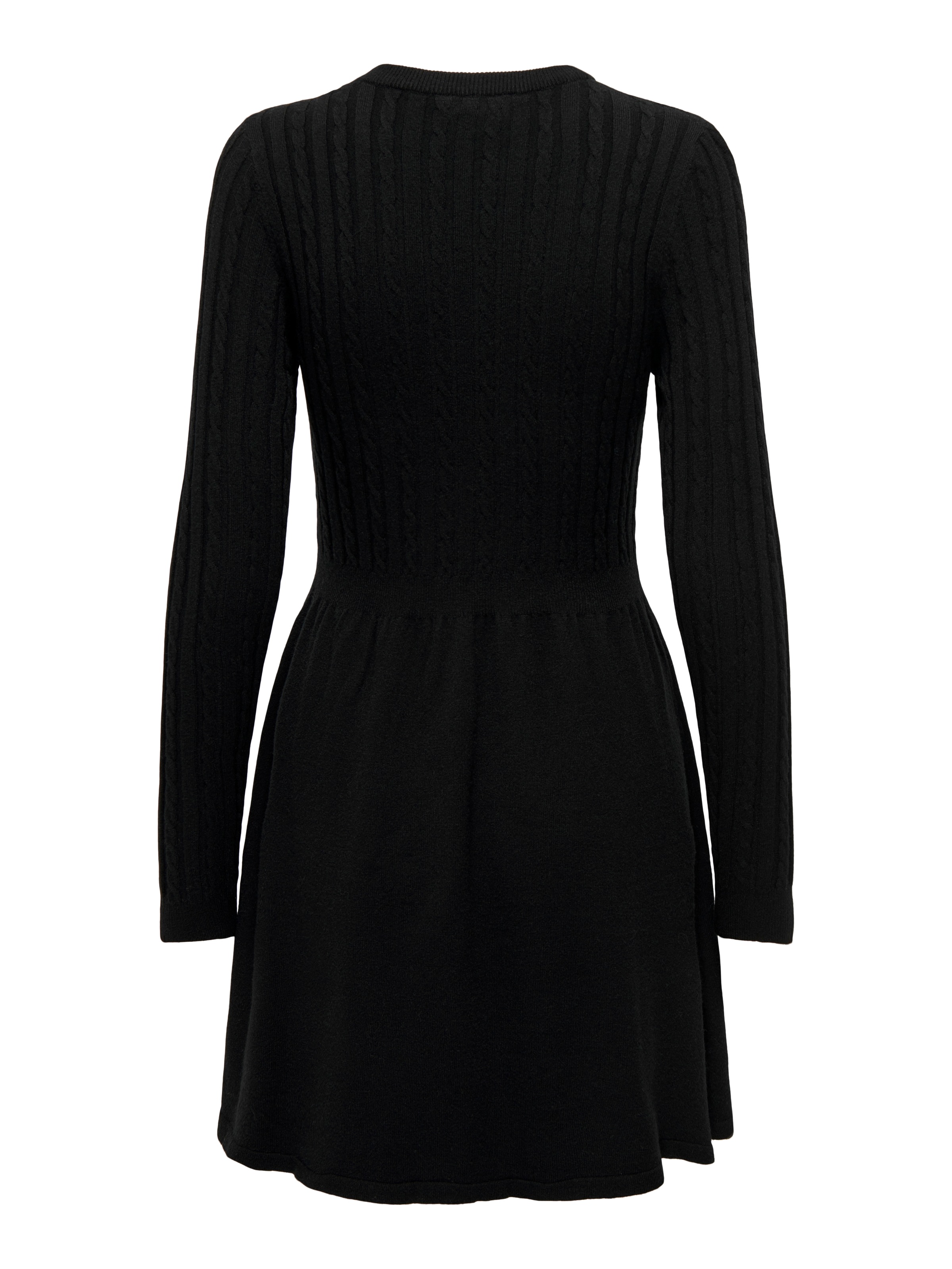 ONLY Strickkleid »ONLFIA LS CABLE DRESS KNT«, tailliert und mit dezentem Zopfstrickmuster im Oberteil
