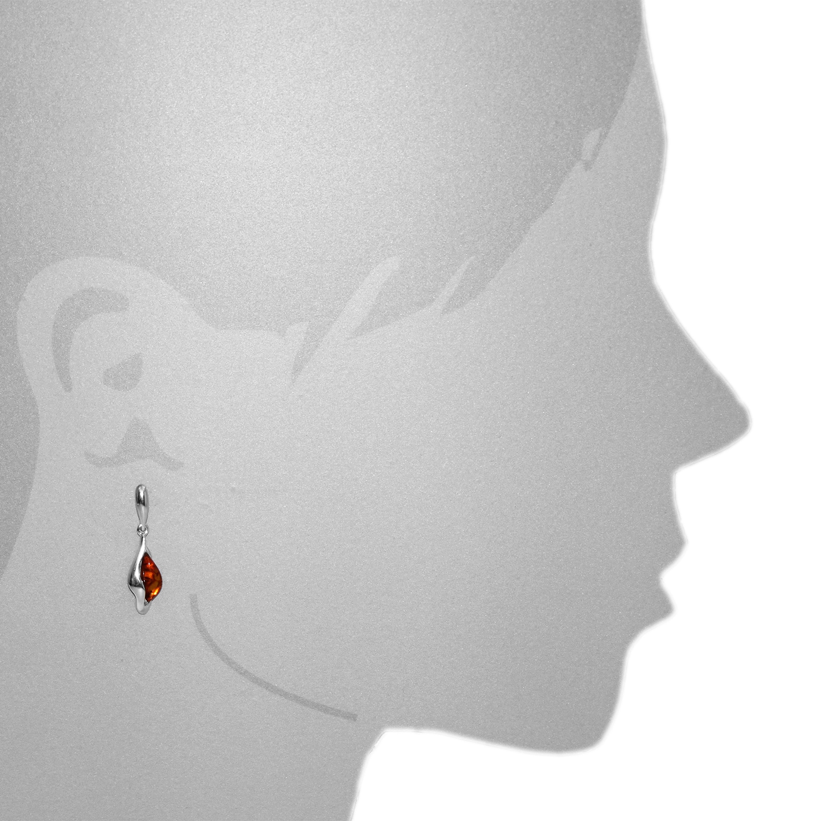 OSTSEE-SCHMUCK Paar Ohrhänger »- Gitte - Silber 925/000 - Bernstein«