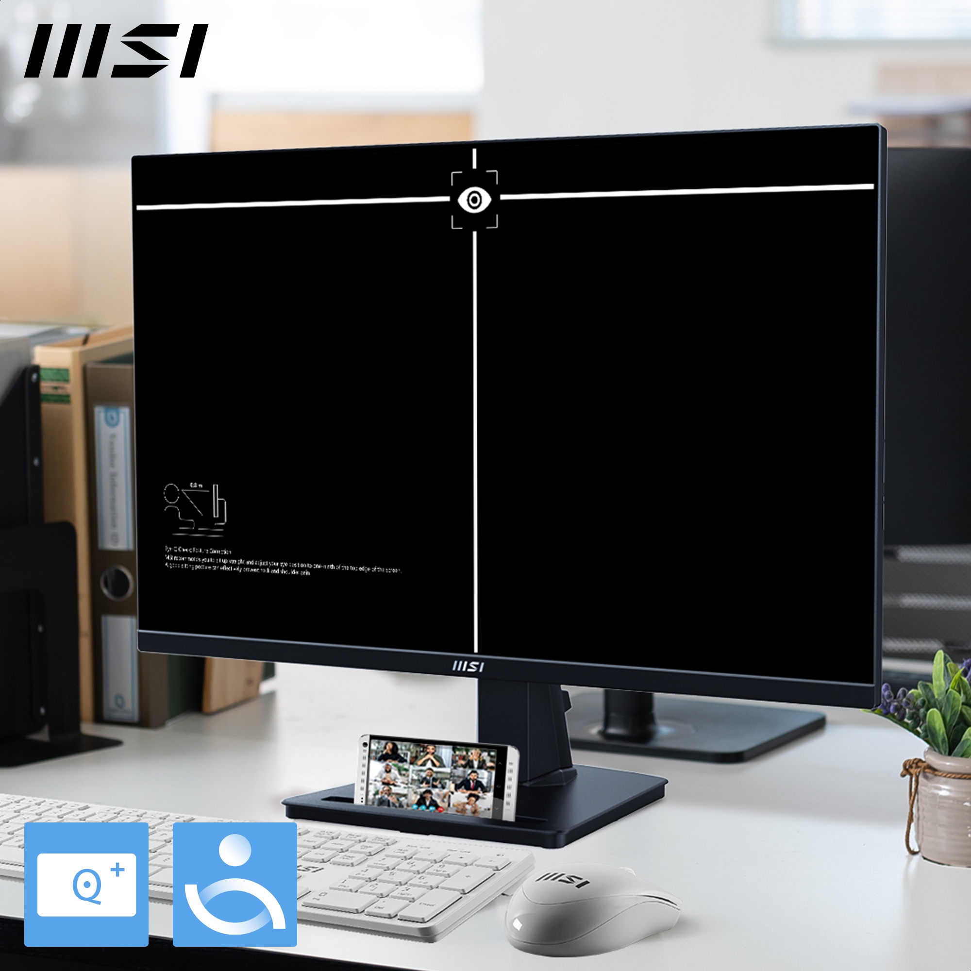 MSI LED-Monitor »PRO MP245G« 60,5 cm/24 ″  1920 x 1080 px Full HD 1 Reaktionszeit 100 Hz neigbar, 3 Jahre Herstellergarantie