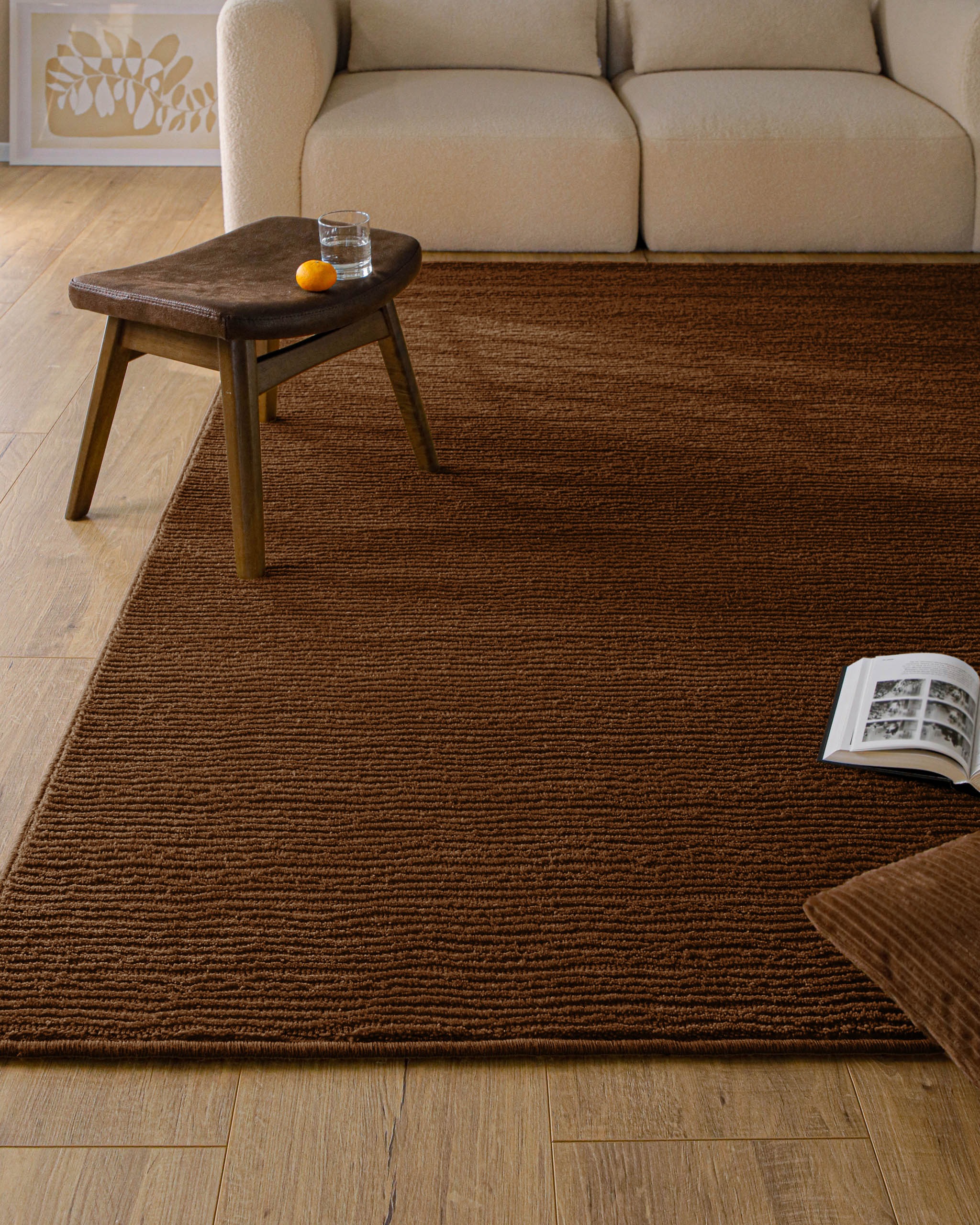 Wecon home Teppich »Castello ONE« rechteckig 7 mm Höhe Schurwolle, Kurzflor mit Hoch-Tief-Effekt, Wohnzimmer, Rautenmuster