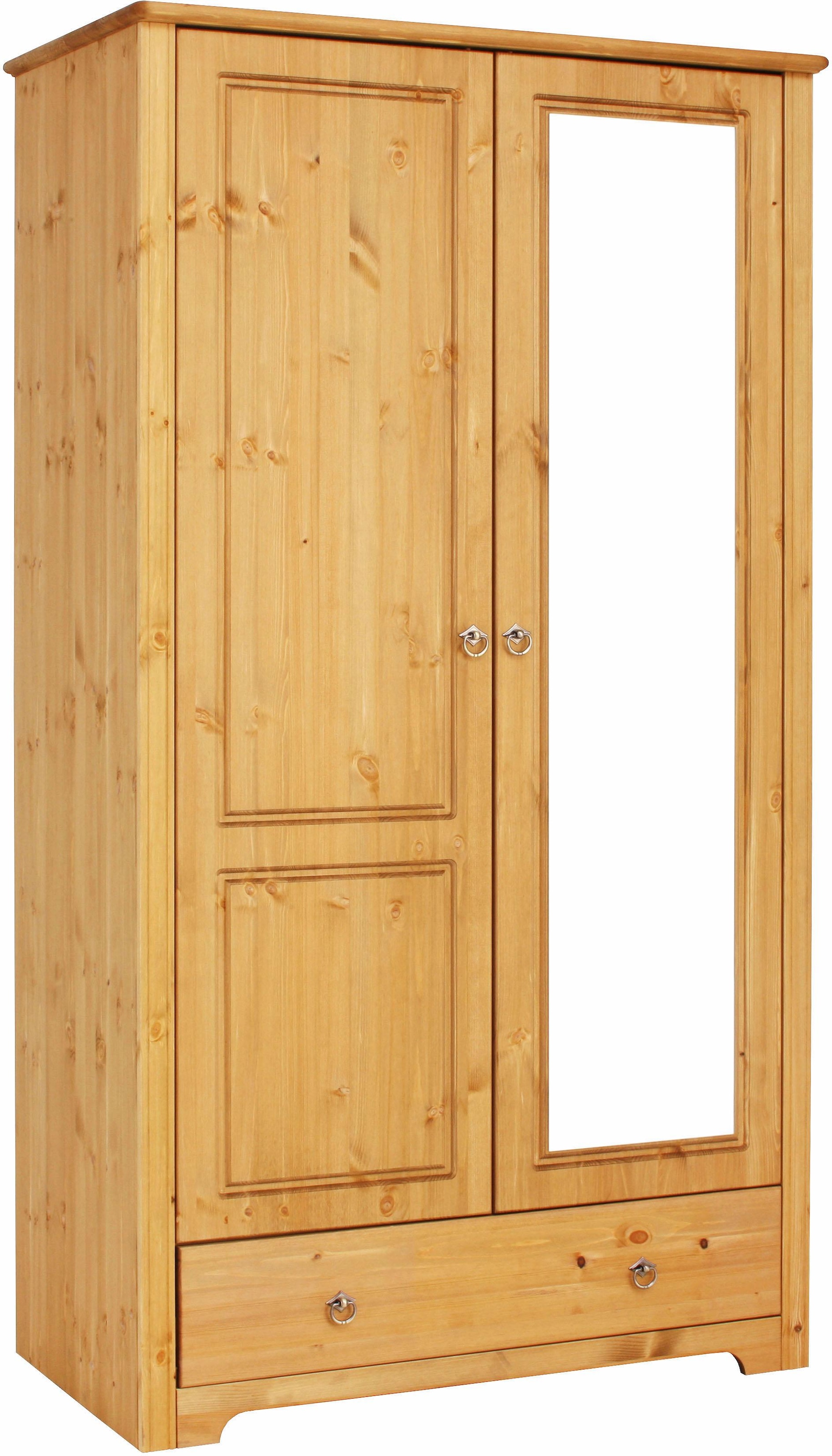 Home affaire Schlafzimmer-Set »Hugo«, (Set, 3 tlg.), Bett 140x200cm, 2-trg Kleiderschrank und 1 Nachttisch