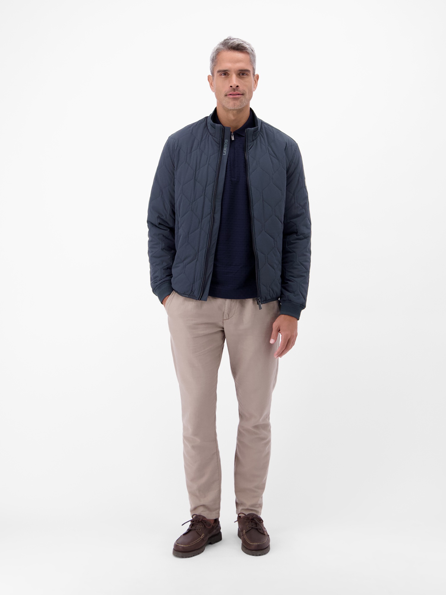 LERROS Outdoorjacke »Steppjacke im Waben-Design« ohne Kapuze