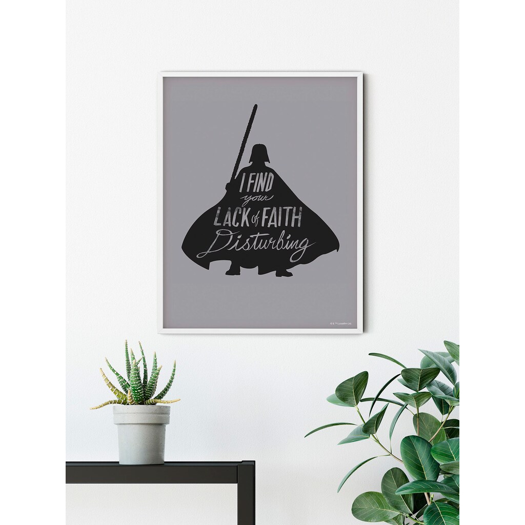 Komar Wandbild »Star Wars Silhouette Quotes Vader«, (1 St.)