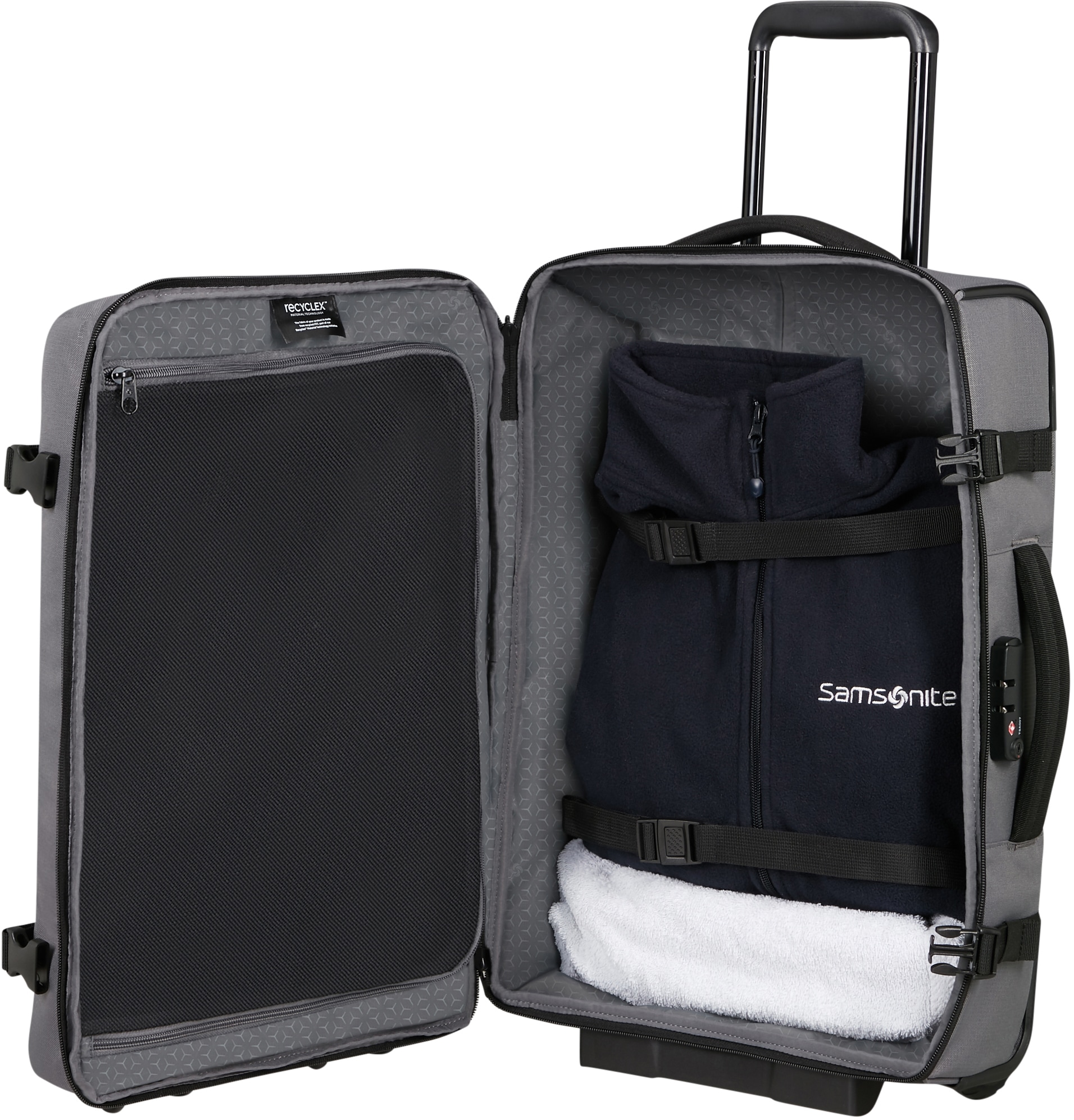 Samsonite Weichgepäck-Trolley »ROADER, 55 cm«, 2 Rollen, Handgepäck Reisekoffer Handgepäckkoffer