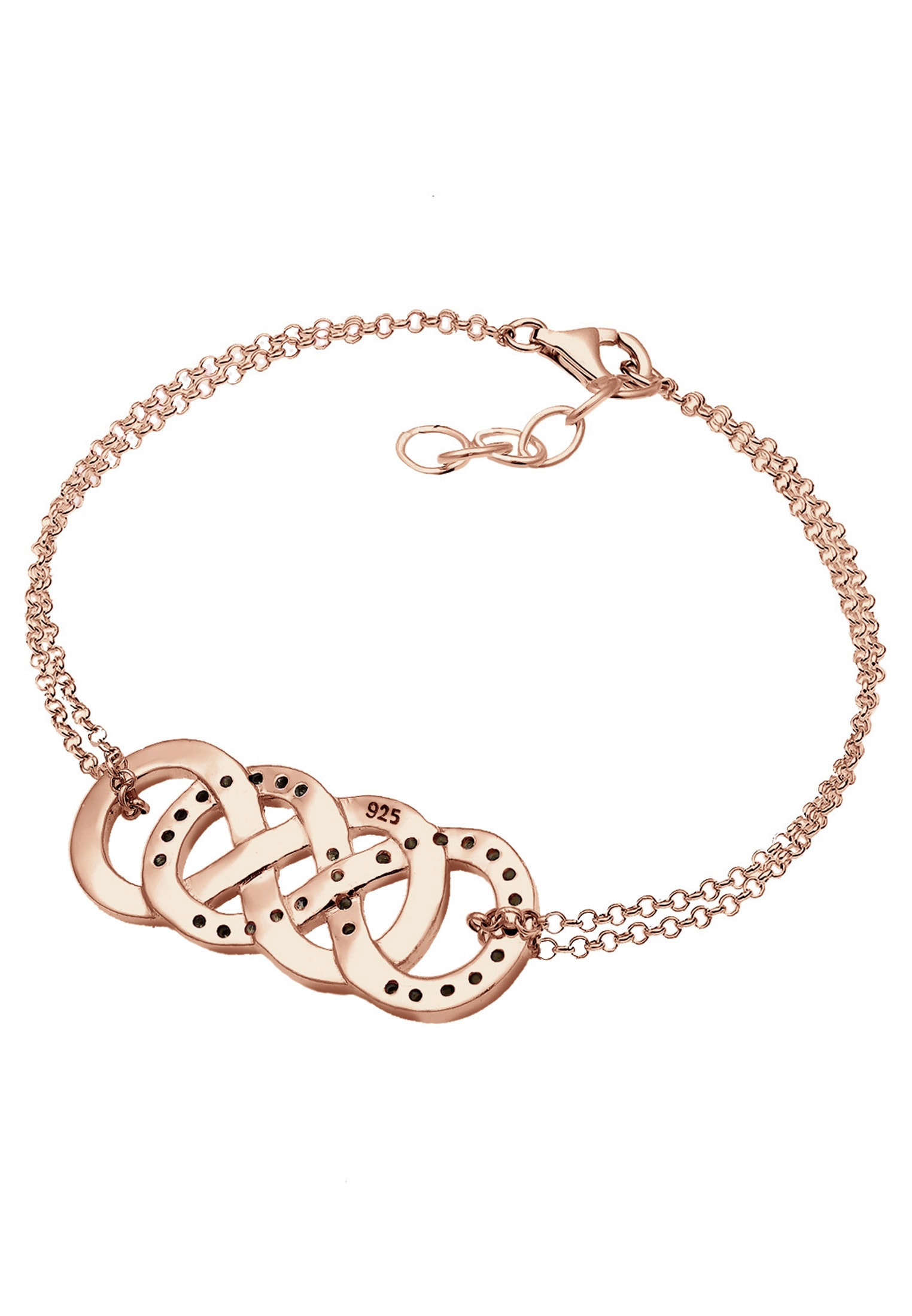 Elli Armkette »Armband Infinity Liebe Kristalle 925 Silber«