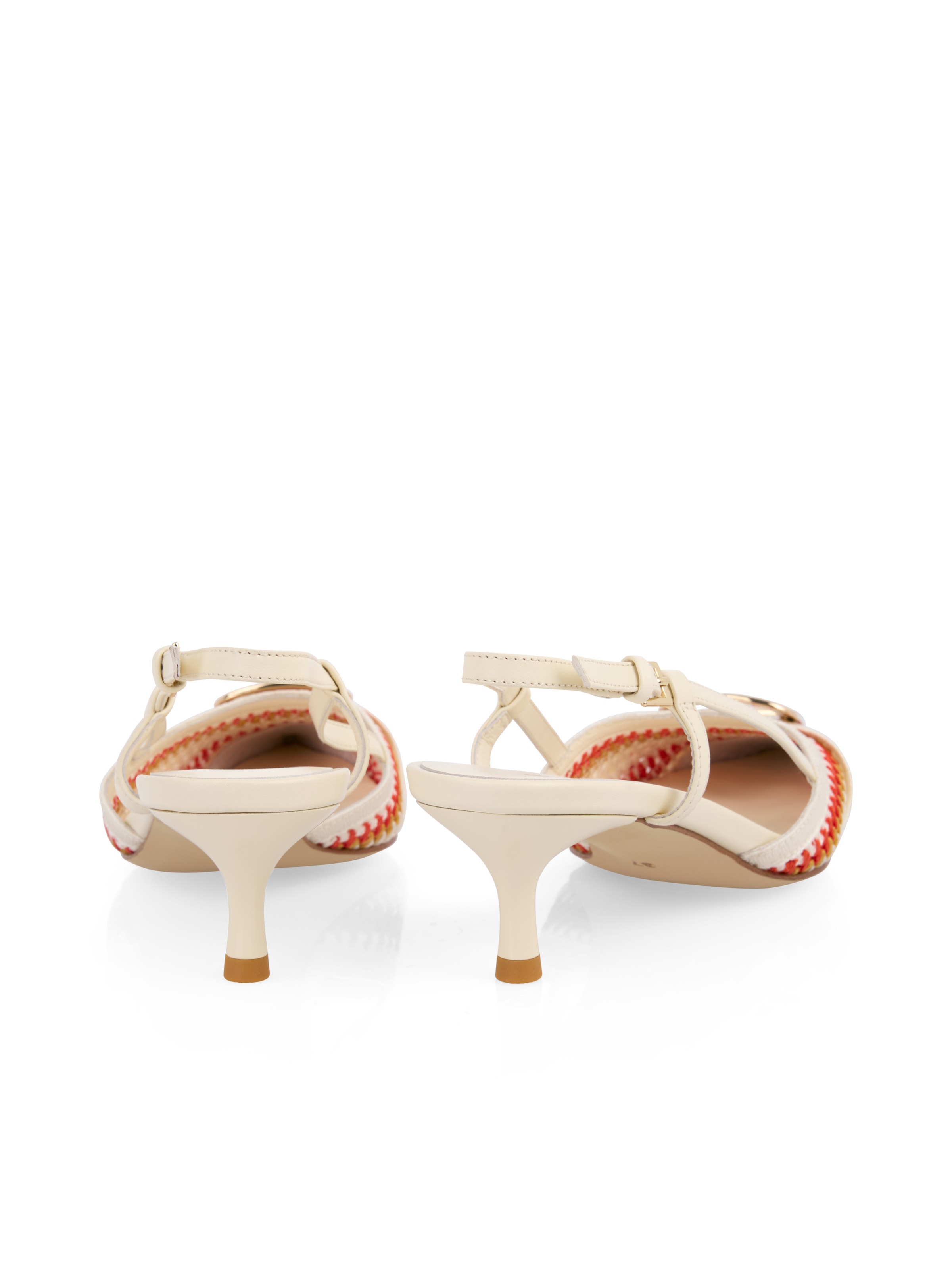 Marc Cain Slingpumps »Collections Leo's Oasis«  Pumps, Sandalette, Festtagsschuh mit Kitten Heel