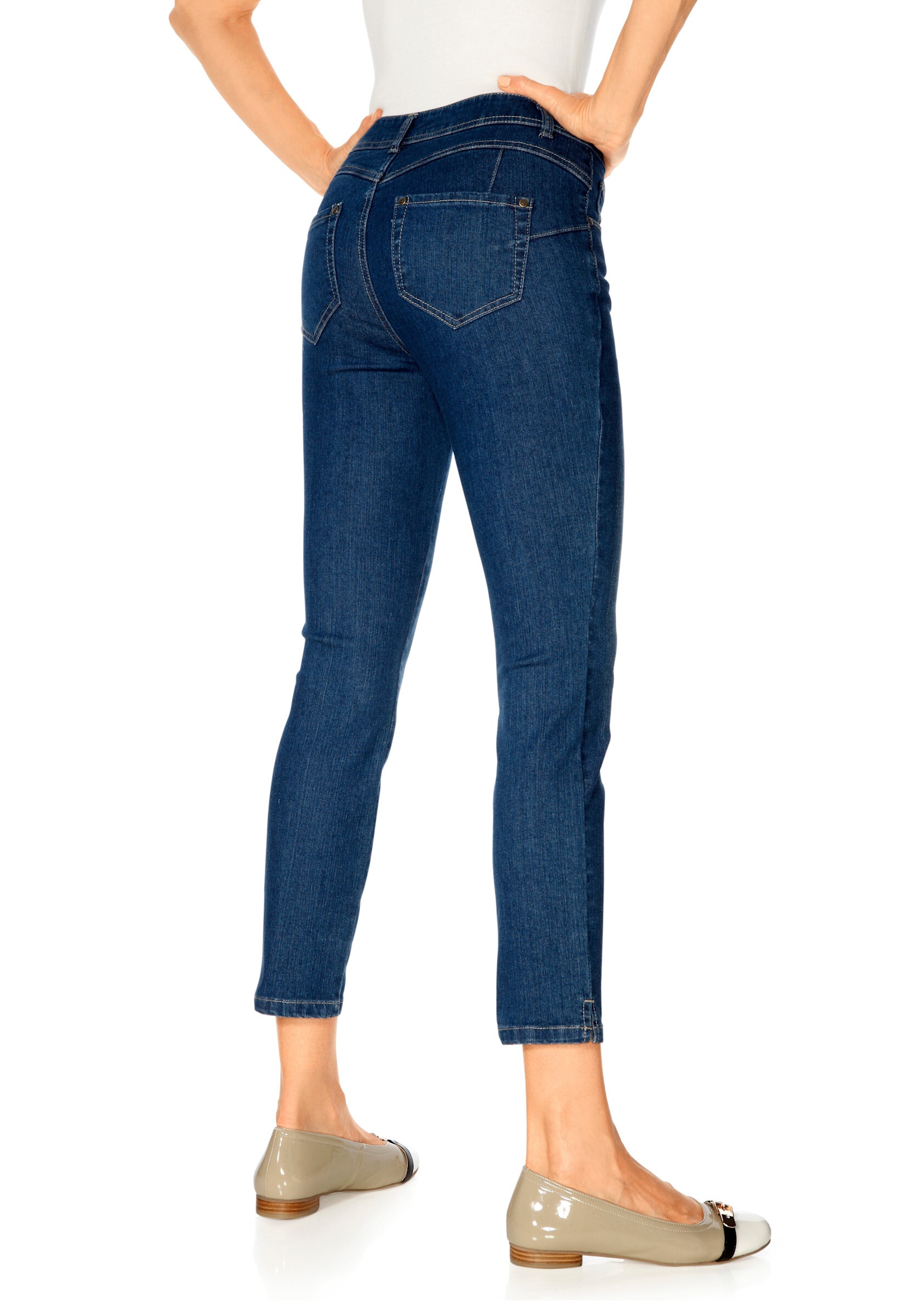heine Röhrenjeans »Bauchweg-Jeans 7/8-Jeans mit Power-Mesh«