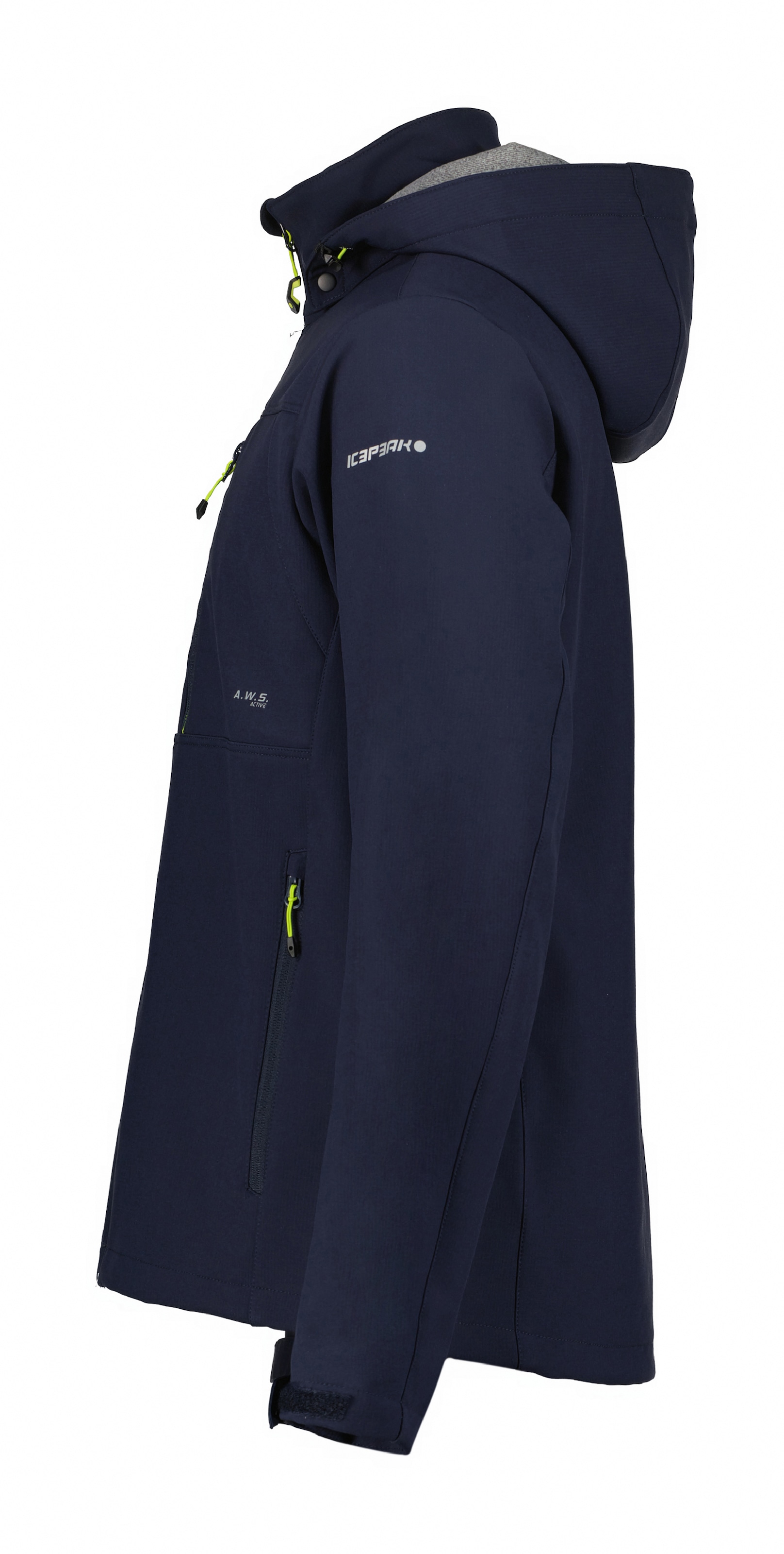Icepeak Softshelljacke »BEEDEVILLE«, (1 St.), mit Kapuze, mit dezenten Logoschriftzügen