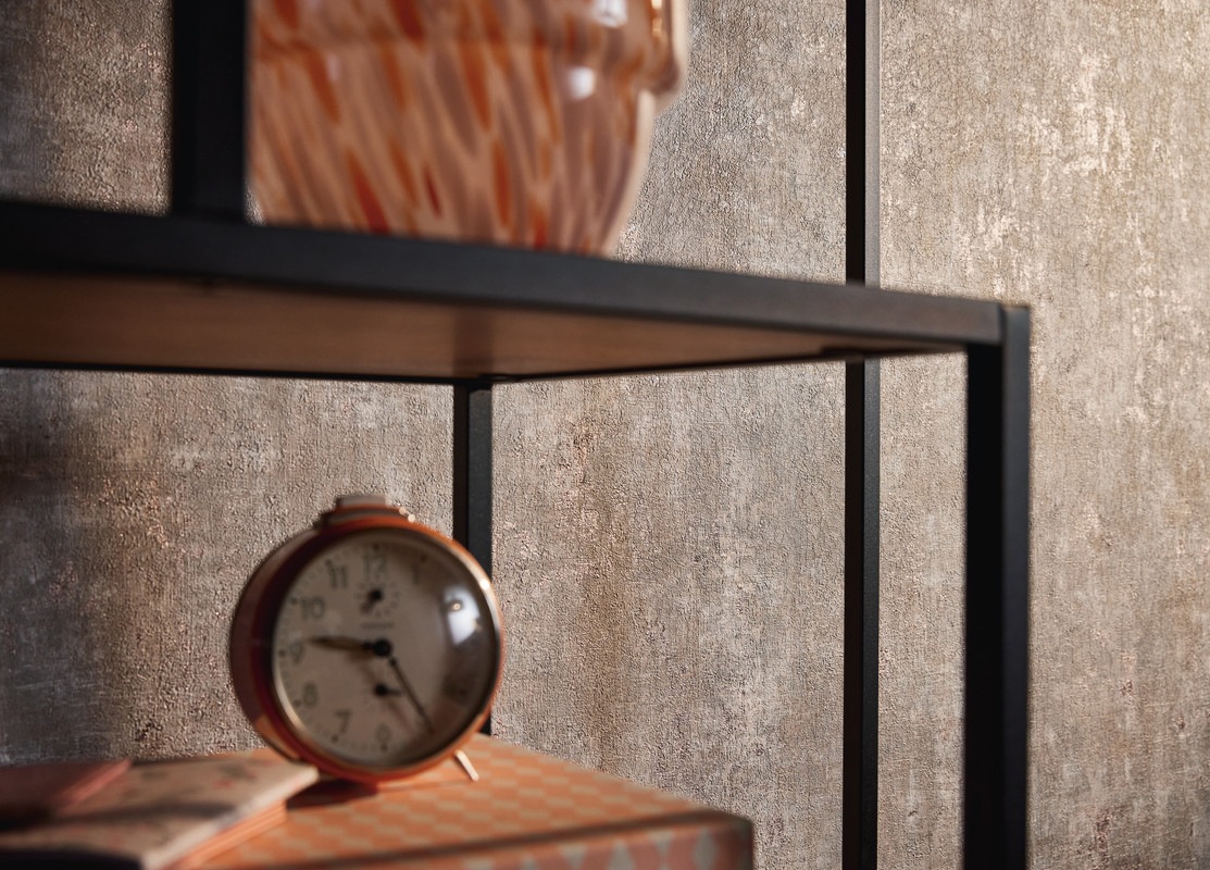 living walls Vliestapete »Stories of Life Betonoptik Tapete Metallic Grau Bronze« Metall-Effekte | gemustert | metallic strukturiert glänzende Vliestapete für Tapeten Wohnzimmer Schlafzimmer modern Flur