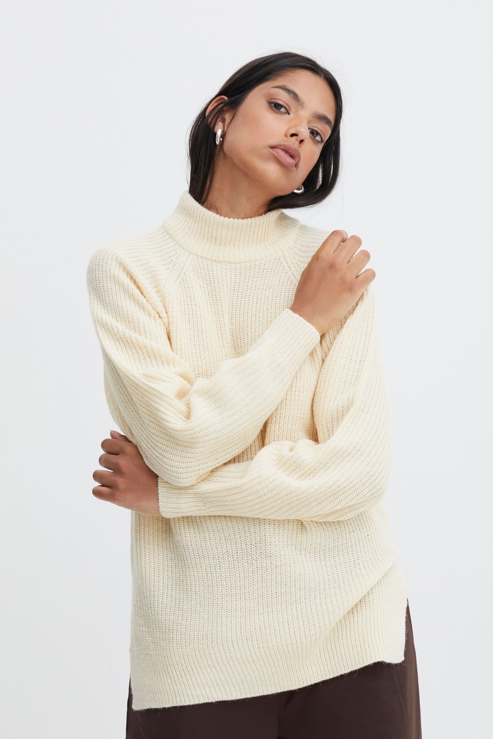 Ichi Strickfleece-Pullover »Strickpullover IHMaratt«