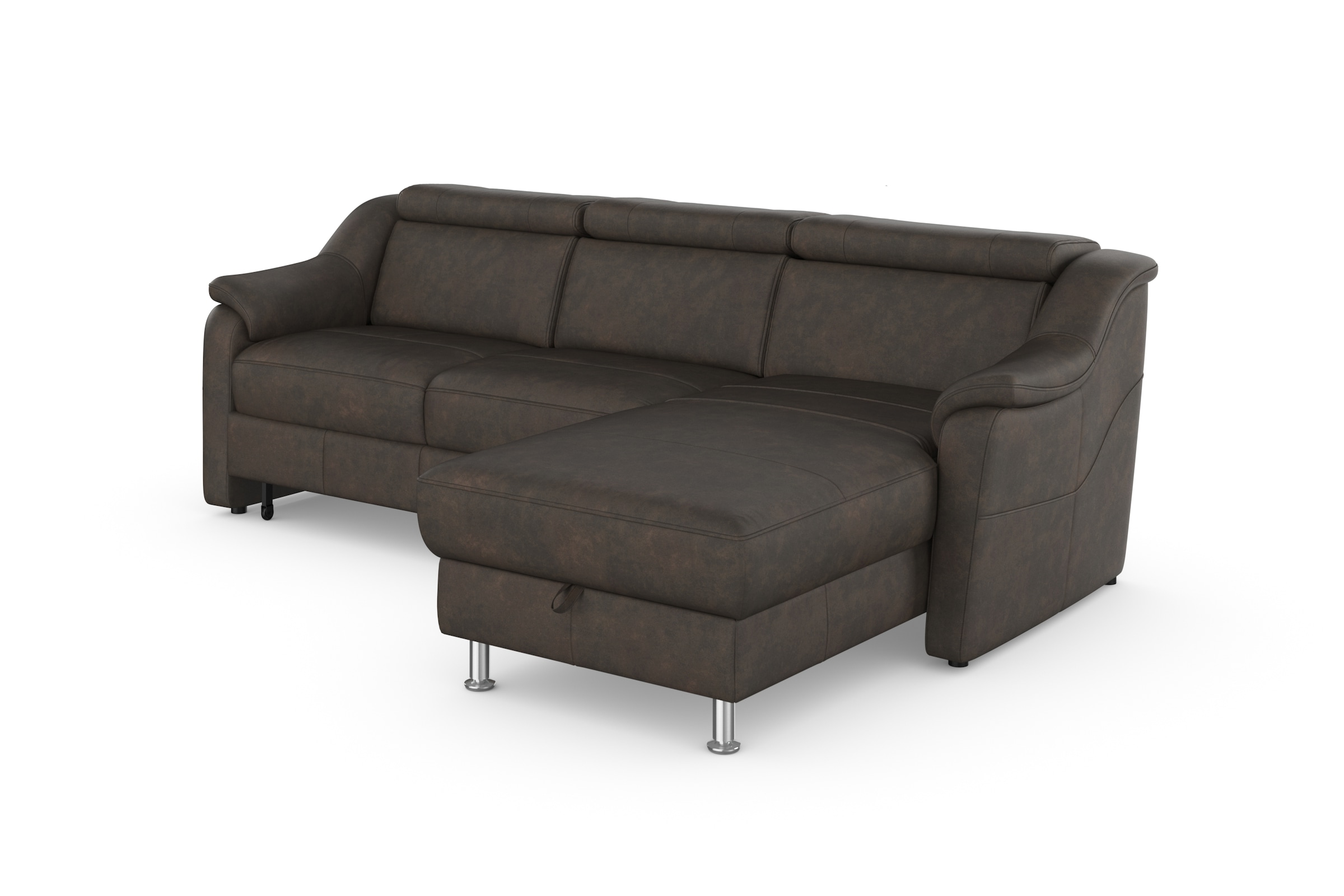 sit&more Ecksofa »Freetown L-Form«, inklusive Kopfteilverstellung und komfortablem Federkern