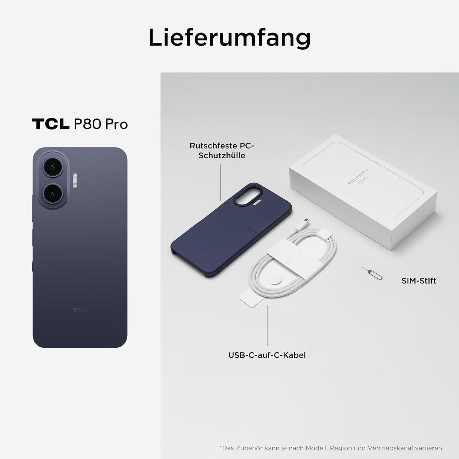 TCL Smartphone »P80 Ultra 256GB« Midnight Blue