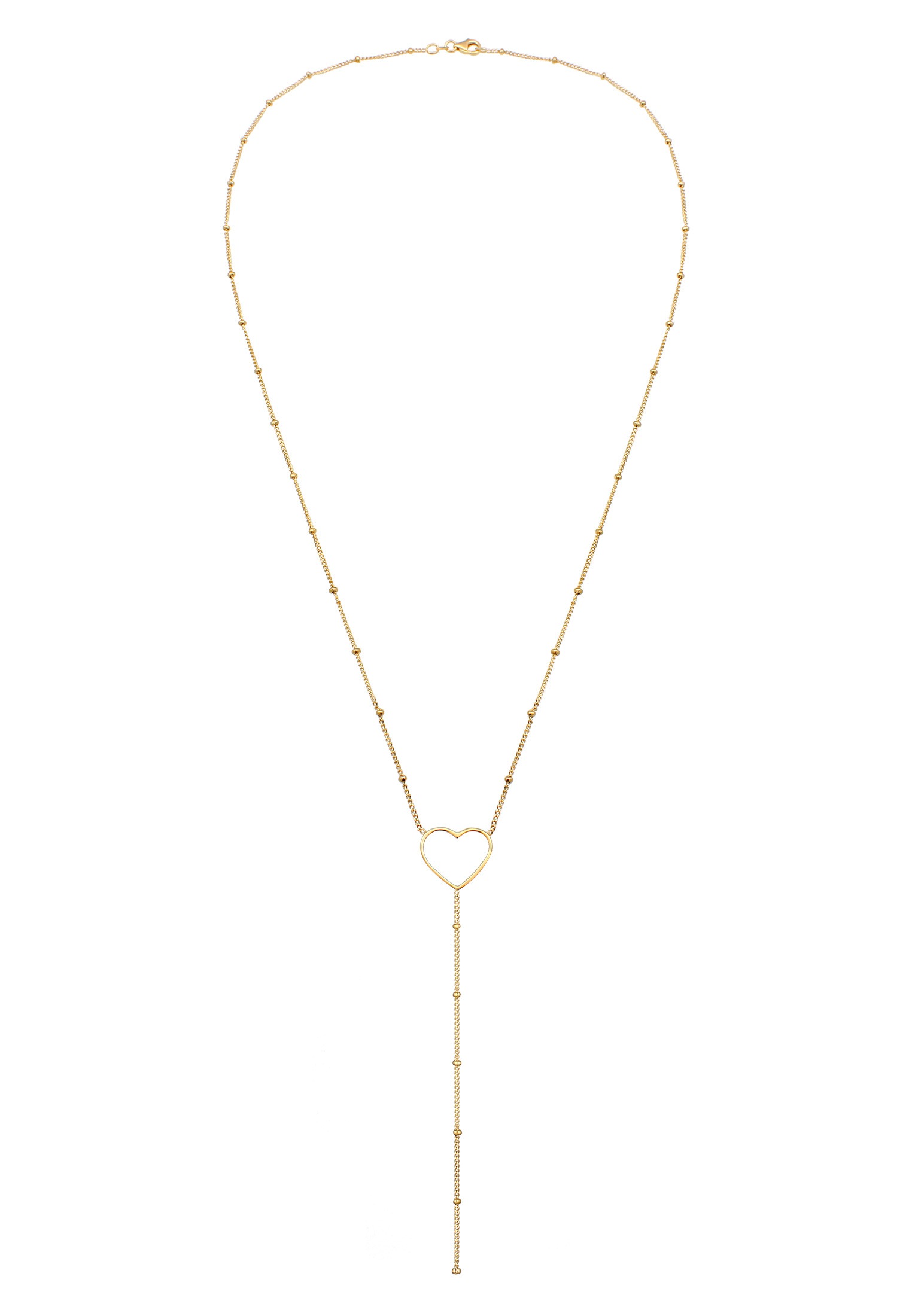 Elli Y-Kette »Halskette Y-Kette Kugelkette Herz Kombinierbar 925 Silber«