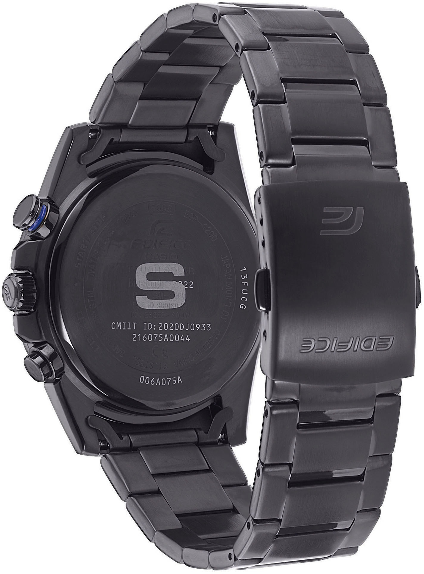 CASIO EDIFICE Smartwatch »EQB-1200DC-1AER«, Solaruhr, Armbanduhr, Herrenuhr,Bluetooth, Edelstahlarmband,Saphirglas)