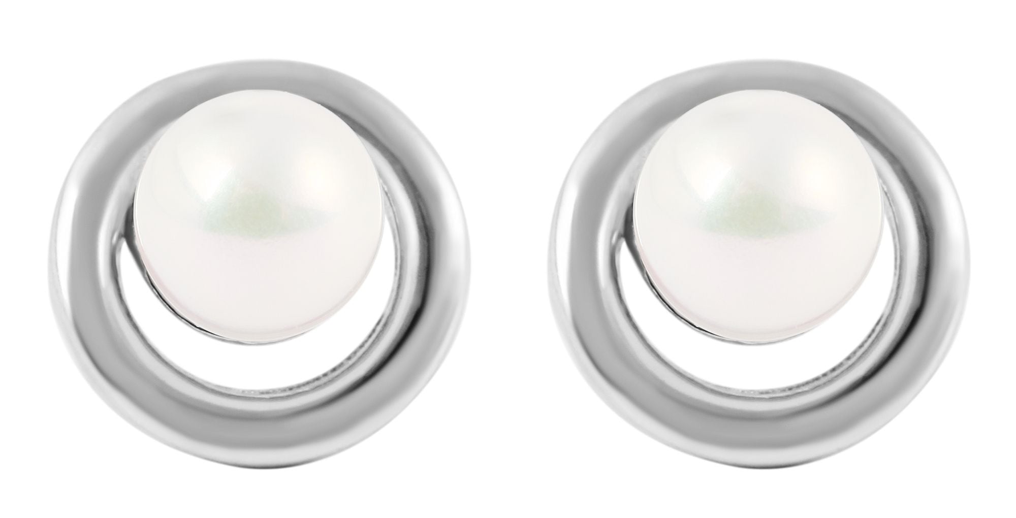Adelia´s Paar Ohrstecker »Damen Ohrringe ¿ Ohrstecker aus 925 Silber mit Süßwasserperle«