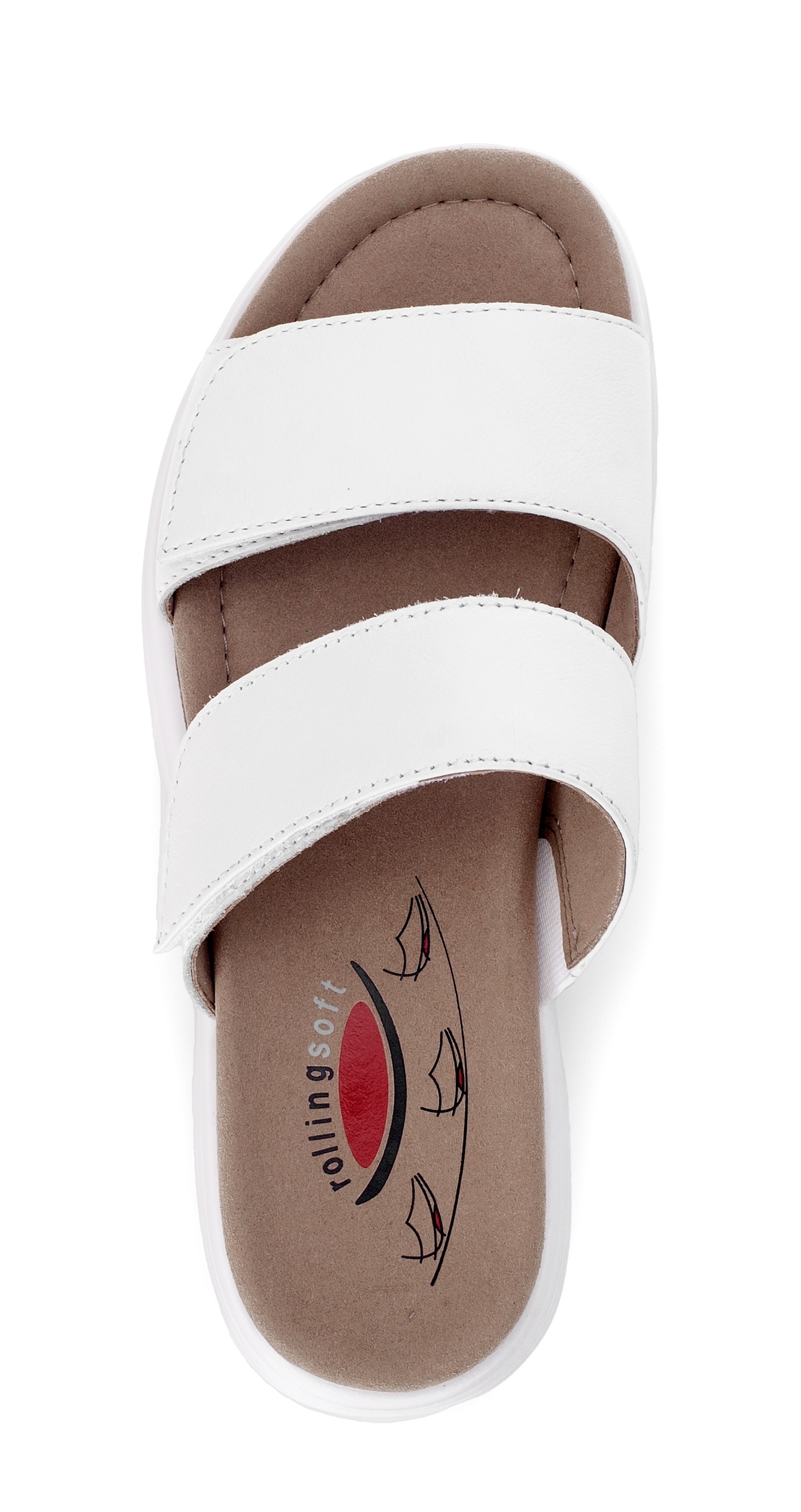 rollingsoft Pantolette  Keilabsatz, Schlupfschuh, Sommerschuh in Komfortweite G (=weit)
