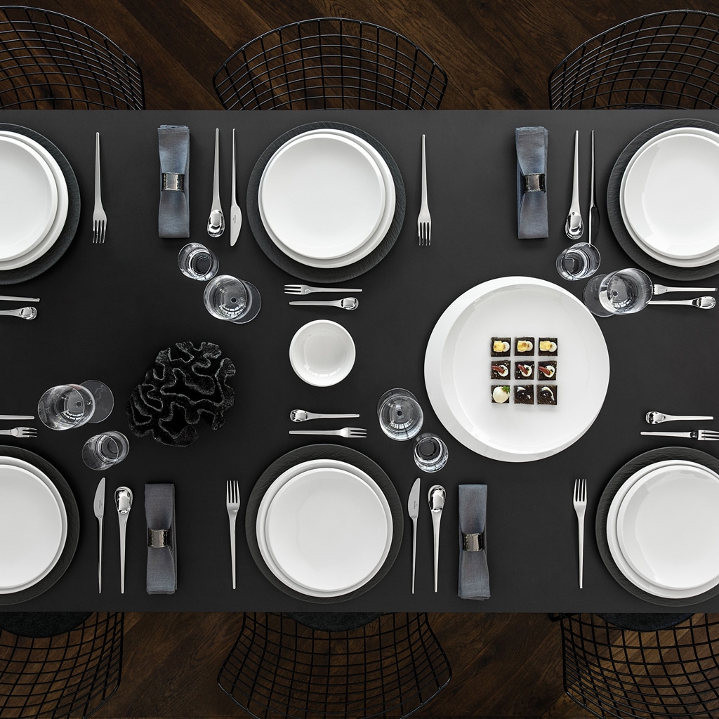 Villeroy & Boch Tafelmesser »Tafelmesser NewMoon 231 mm 6er Set silber« Spülmaschinenfest