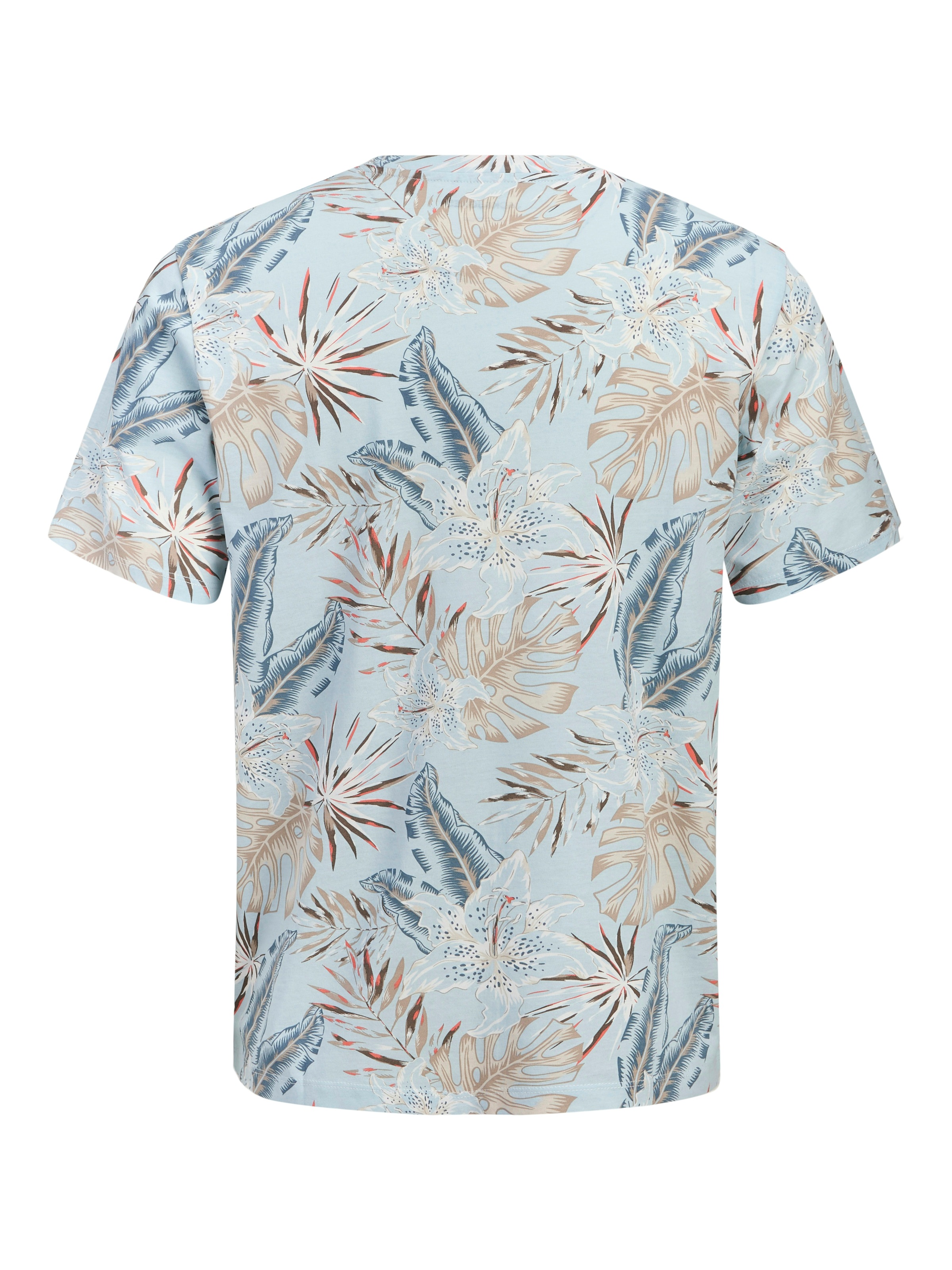 Jack & Jones Rundhalsshirt »JJHONOLULU AOP TEE SS CREW NECK« Baumwolle, regular fit