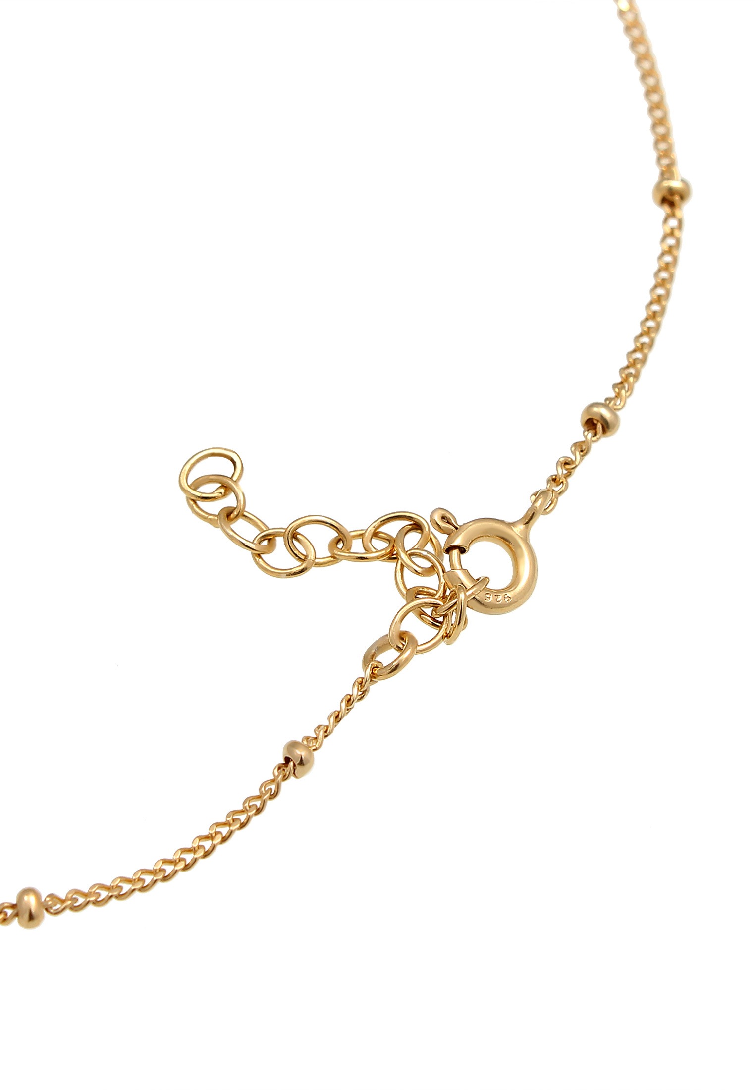 Elli Fußkette »Fußschmuck Plättchen Kauri Muschel Maritim 925 Silber«