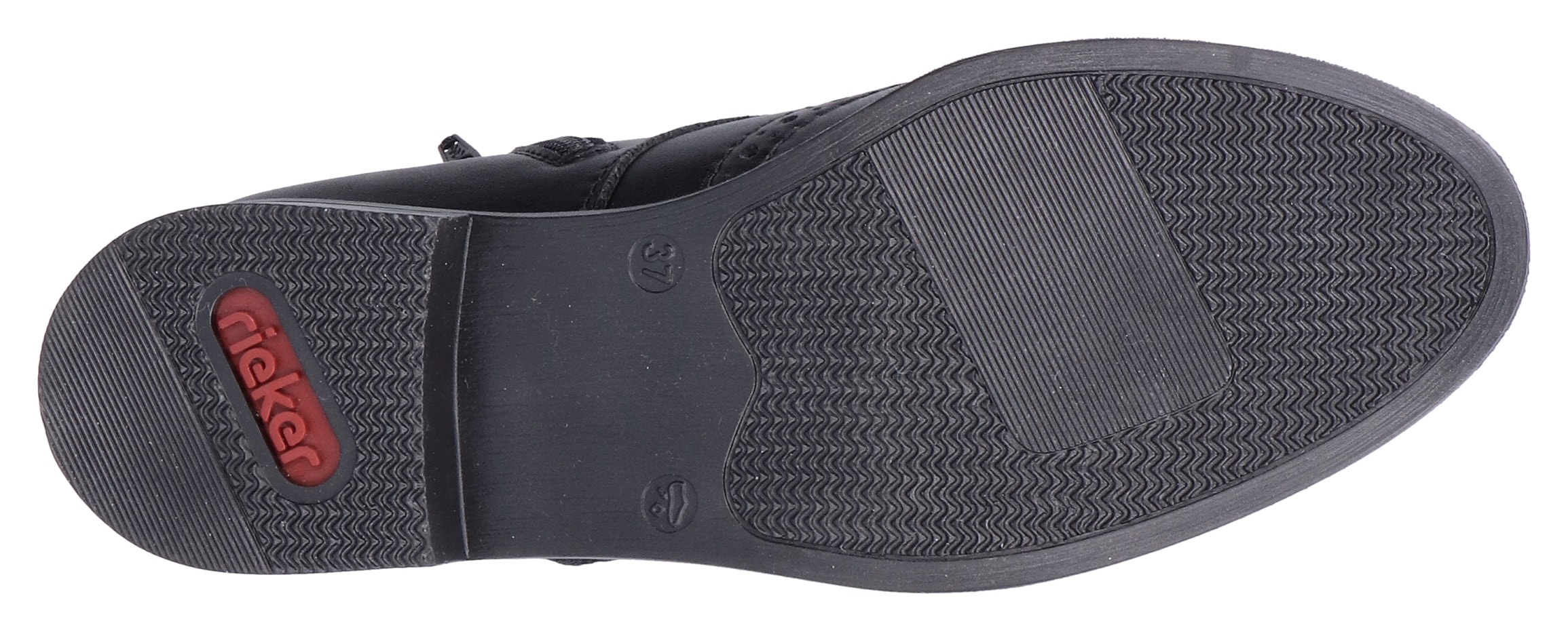 Rieker Schnürstiefelette, Schnürboots, Blockabsatz, mit Anziehlasche