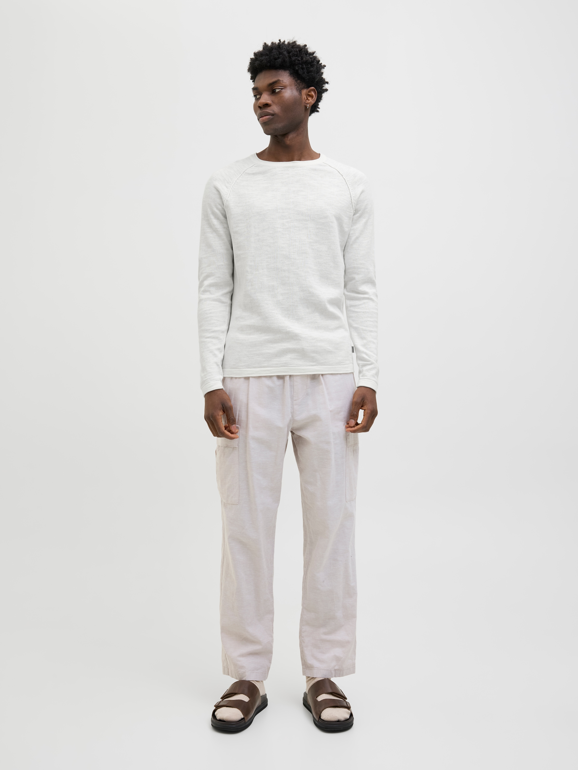 Jack & Jones Rundhalspullover »JJEBREEZE KNIT CREW NECK SN«, mit Rundhalsausschnitt