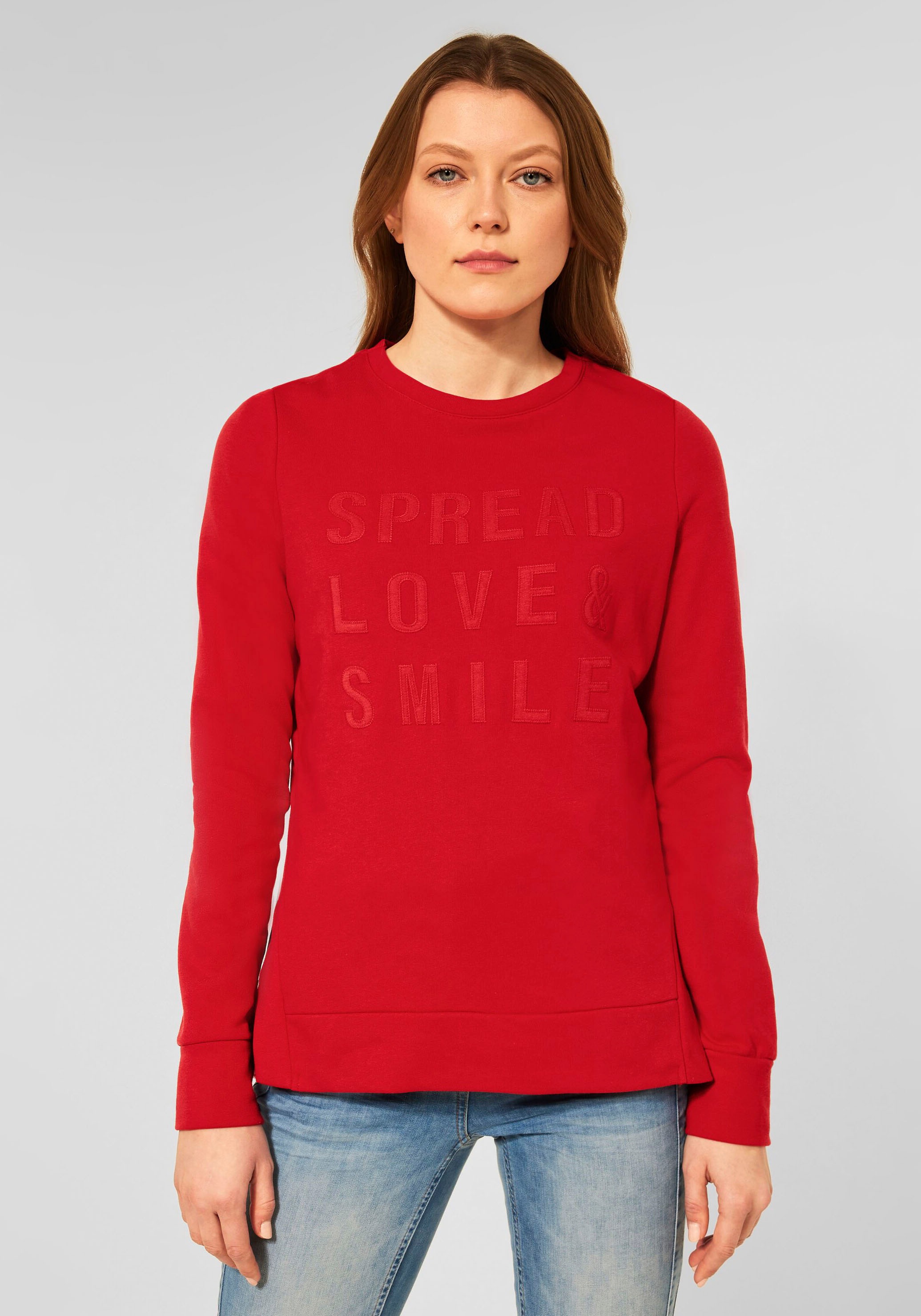 Cecil Sweatshirt, mit Schriftzug auf der Vorderseite