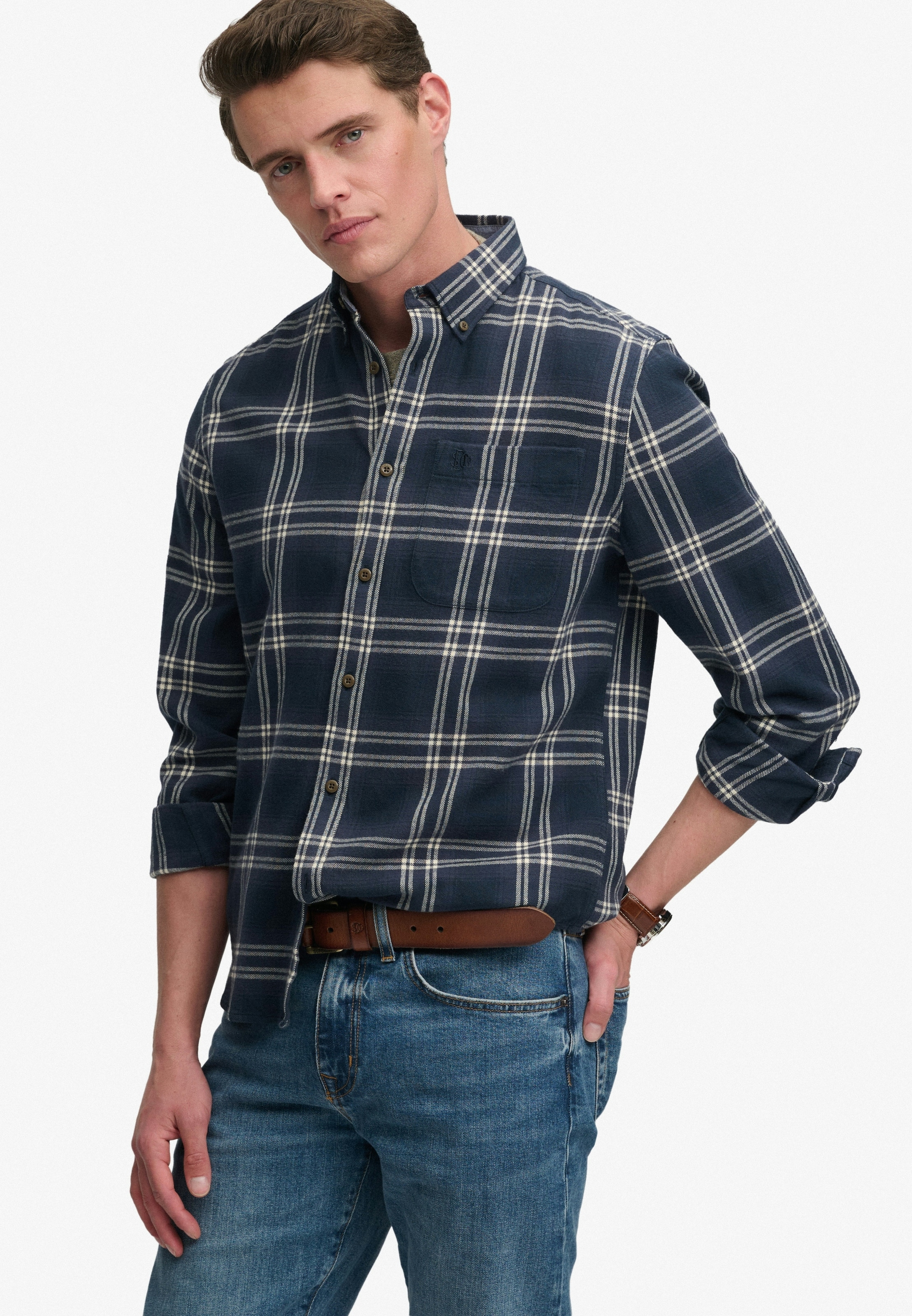 Superdry Langarmhemd »L/S COTTON LUMBERJACK SHIRT« Baumwolle, regular fit