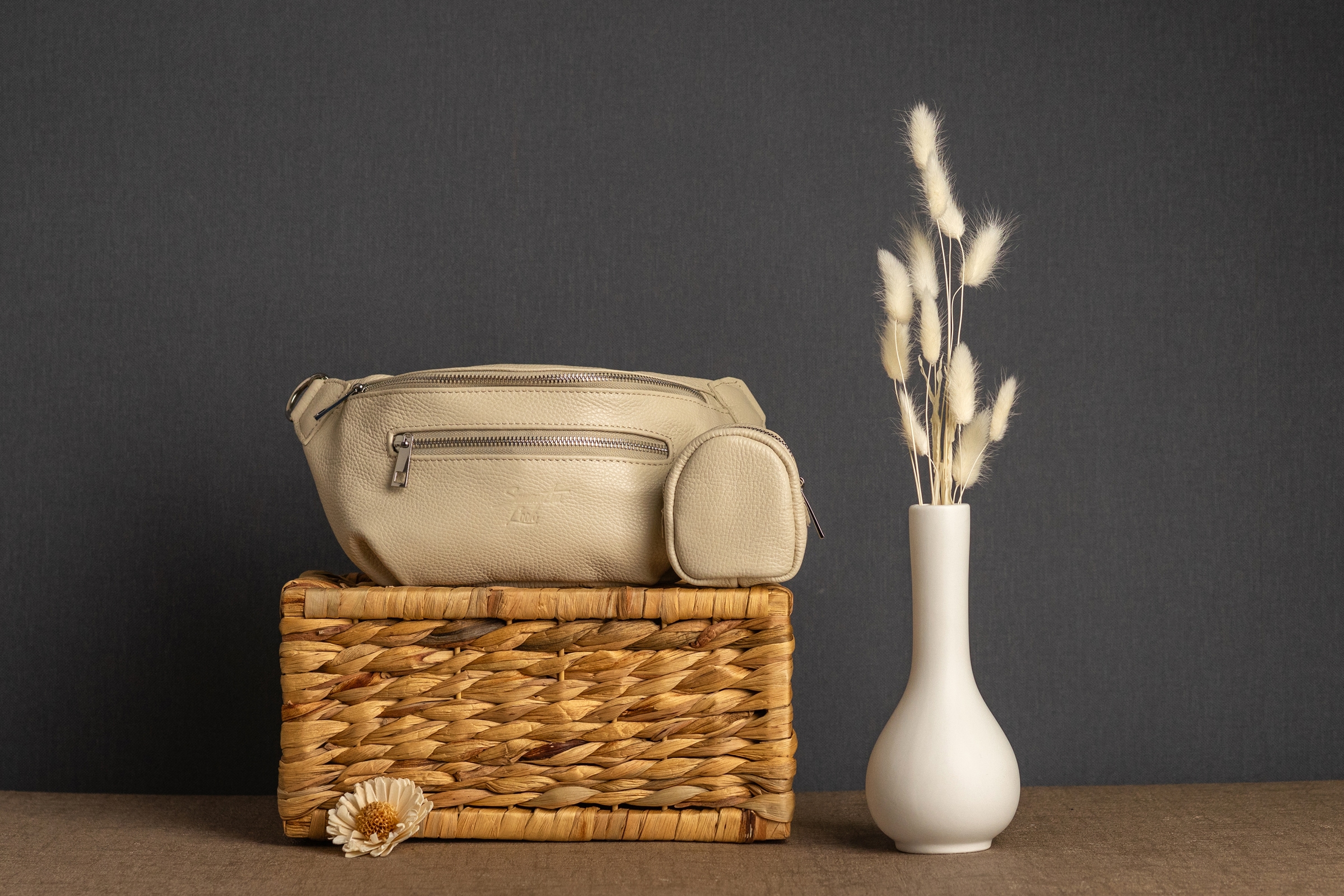 Samantha Look Gürteltasche, echt Leder, Made in Italy
