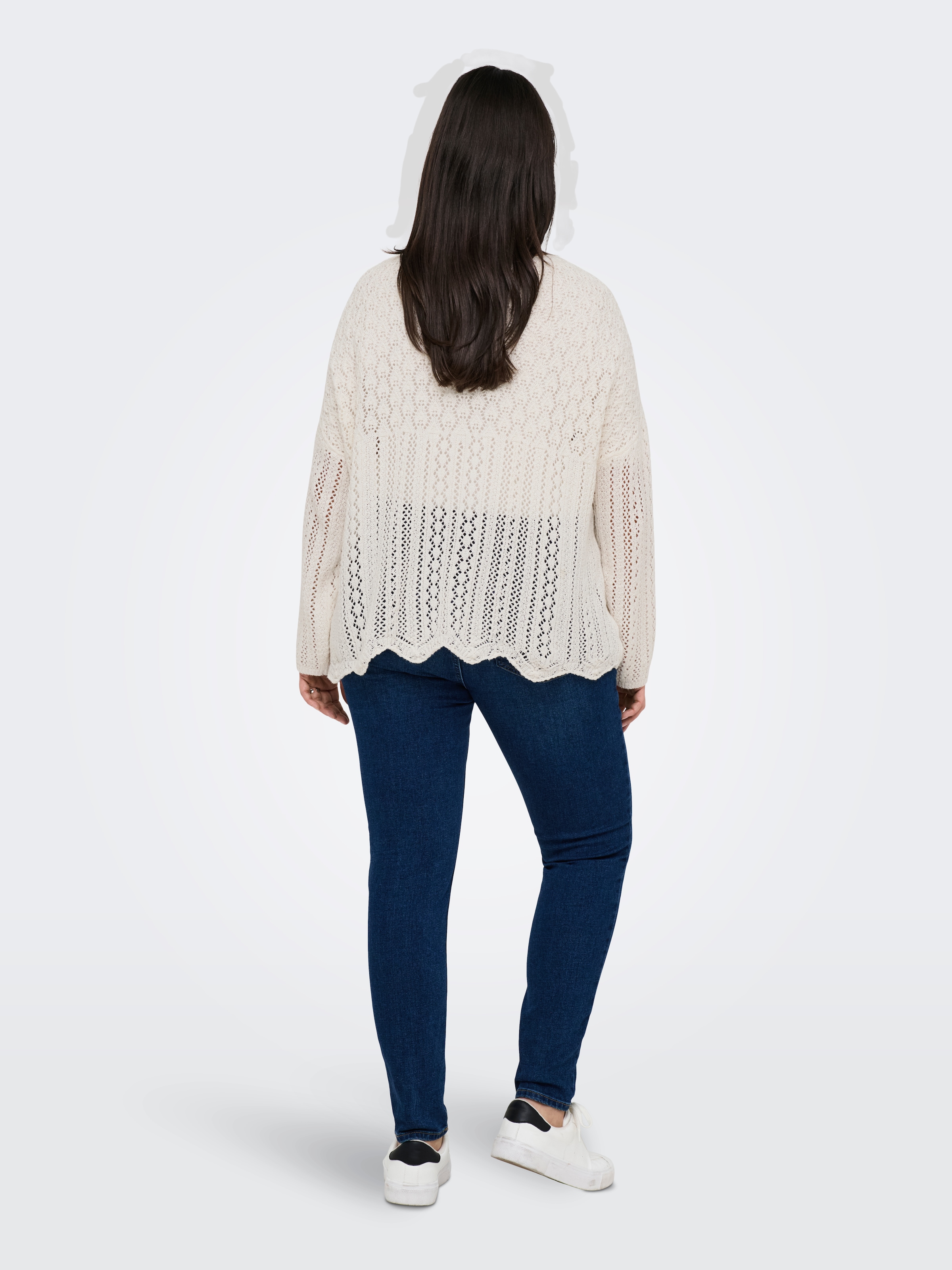 ONLY CARMAKOMA Strickjacke »CARNOLA 7/8 LIFE OPEN CARDIGAN KNT NOOS«